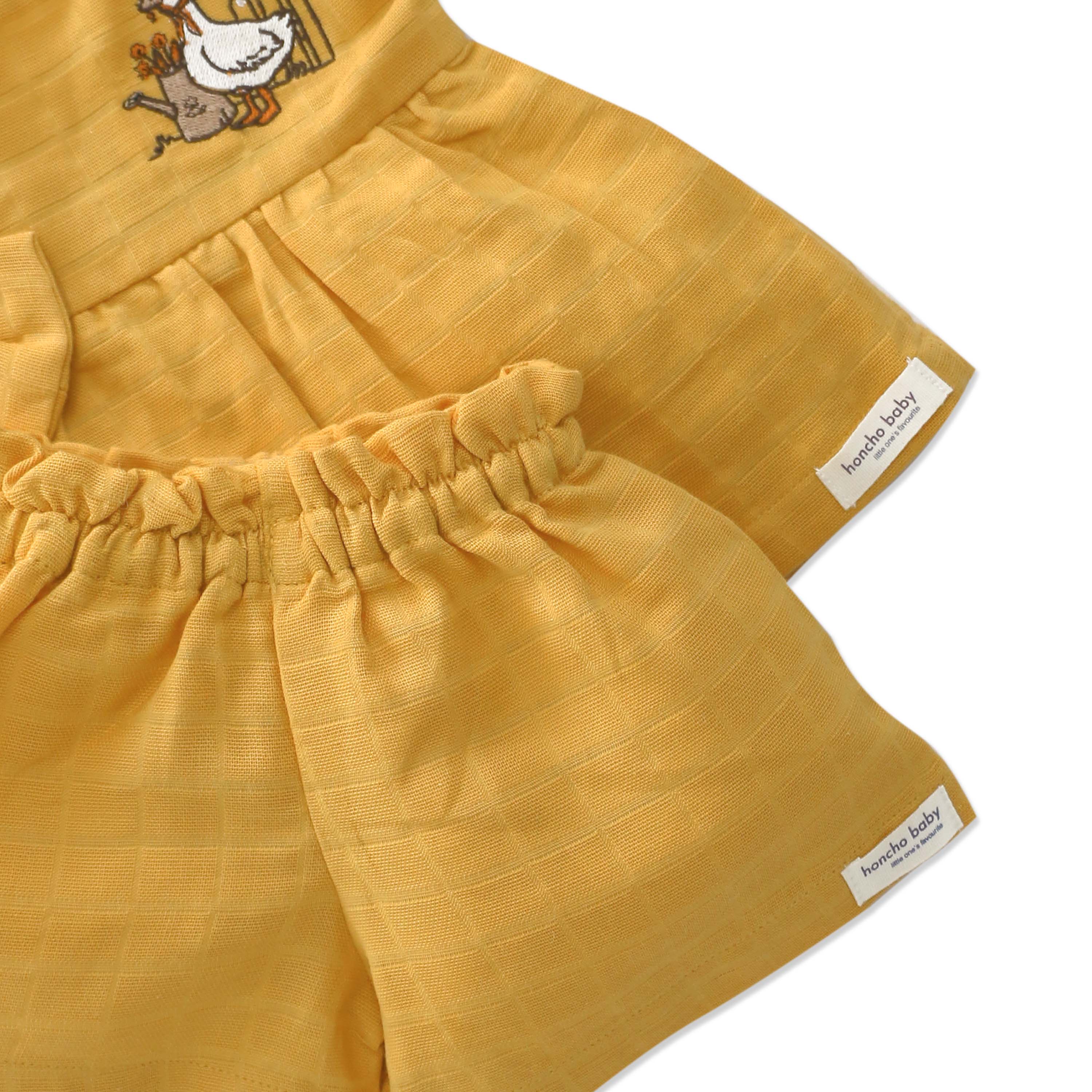 Duck & Flowers Girls Co-ord set (0 Months - 5 Years)  1 pack