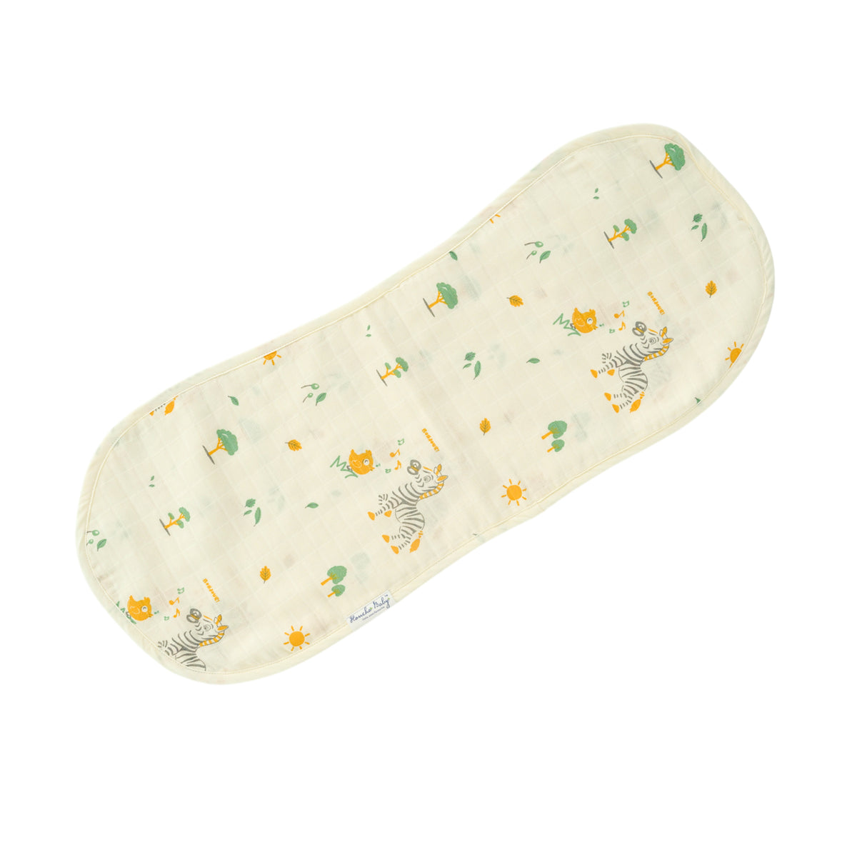 Zebra Tales & Farmyard Fun - 3 Layer Muslin Reversible Burp Cloth