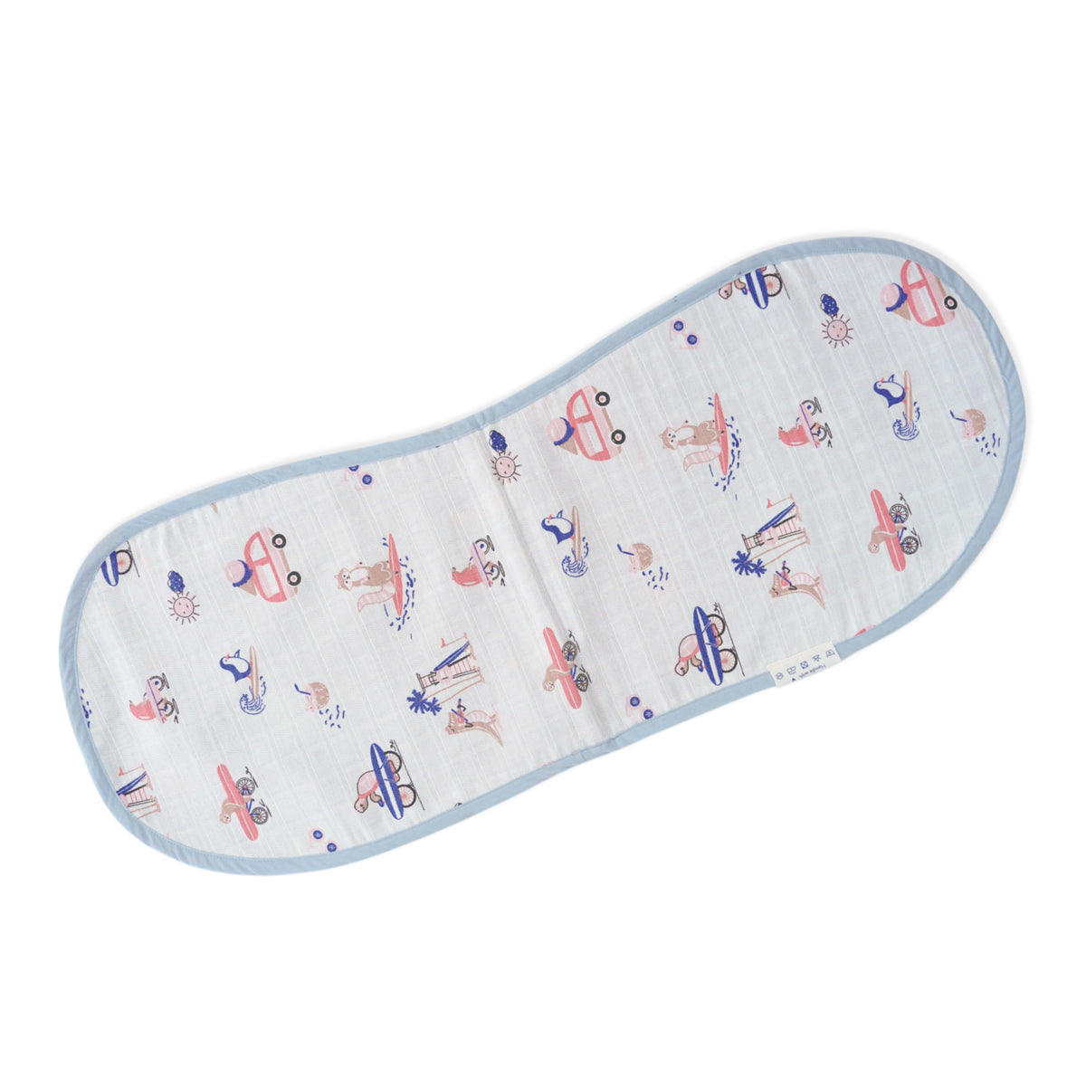Tiny Surf Club & Lighthouse Magic - 3 Layer Muslin Reversible Burp Cloth
