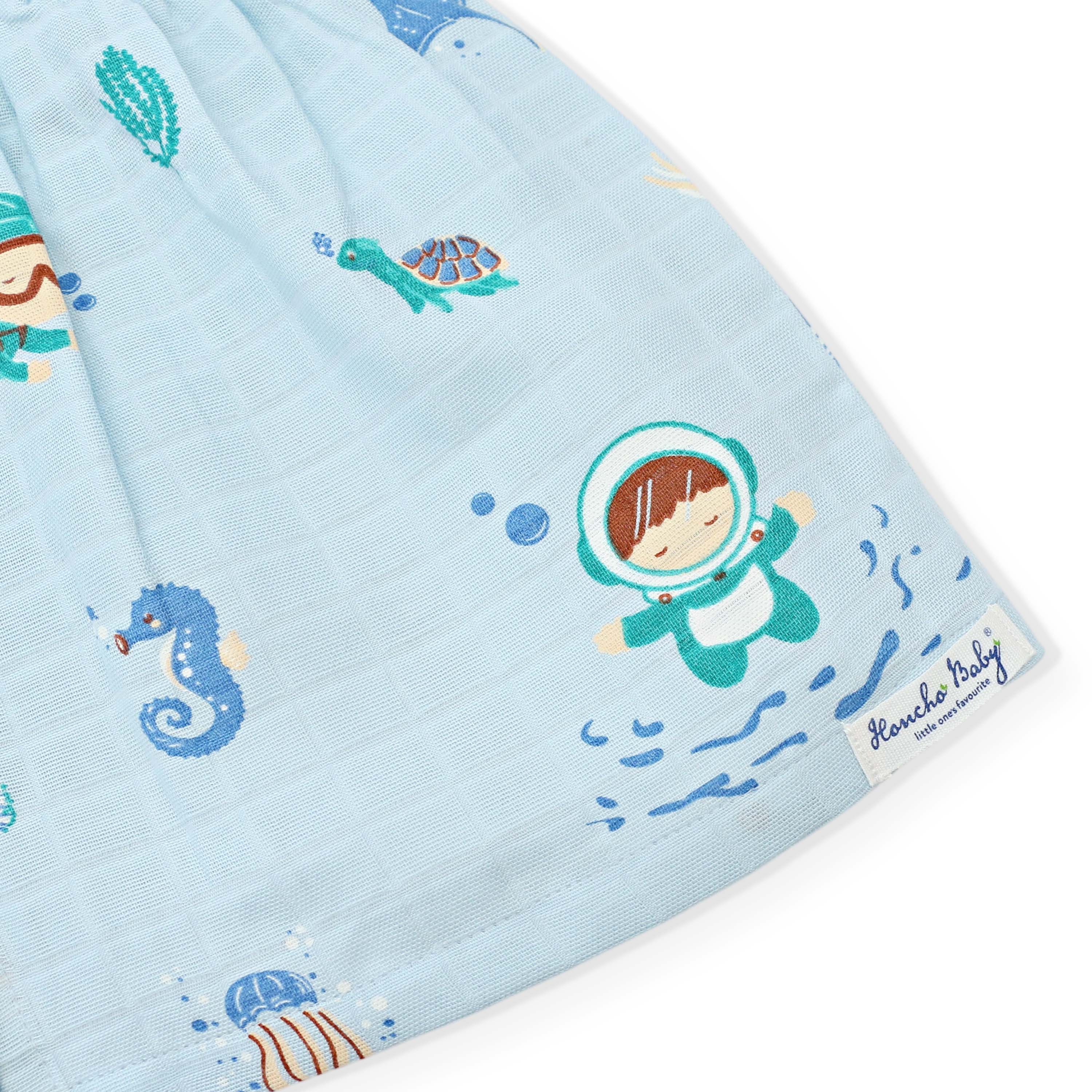 Frill Sleeve Muslin Cotton Girls Frock Pack of 3 (0 months to 5 years) - Dream, Drive & Play Combo