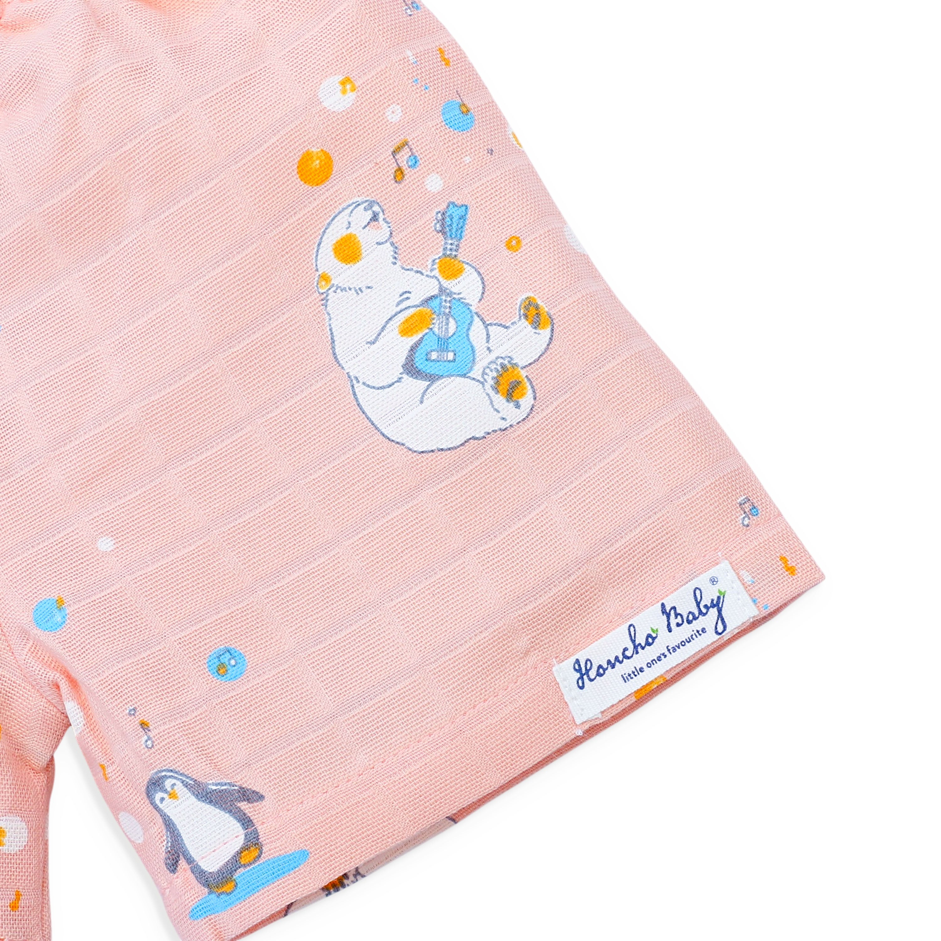 Muslin Cotton Sleeveless Top & Shorts for Babies & Toddlers Pack of 3 (Newborn–5 Years) - Happy Days Combo