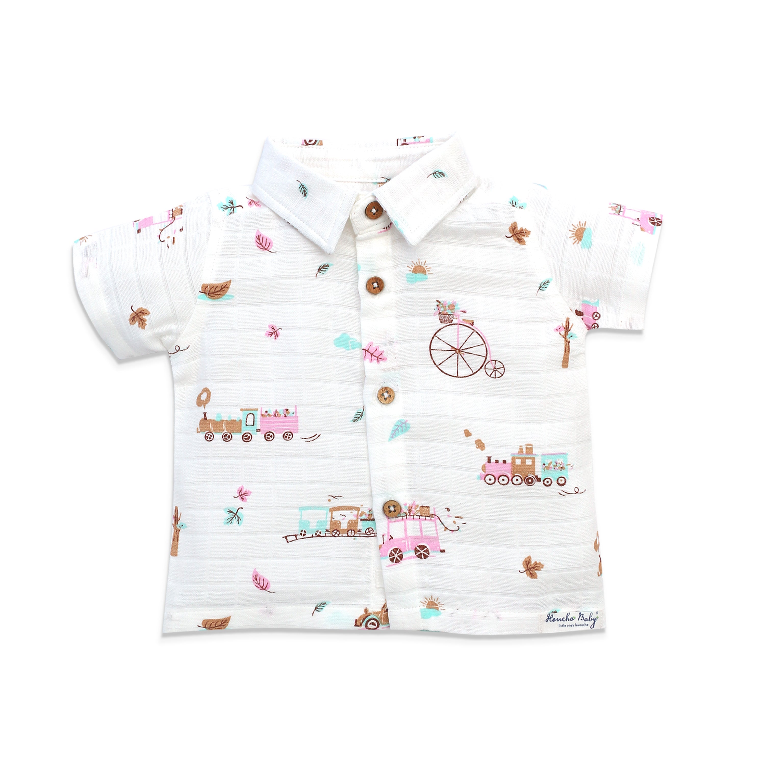 Muslin Half Sleeve Top & Shorts Set (0M – 5Y) Tiny Wheels & Wonders
