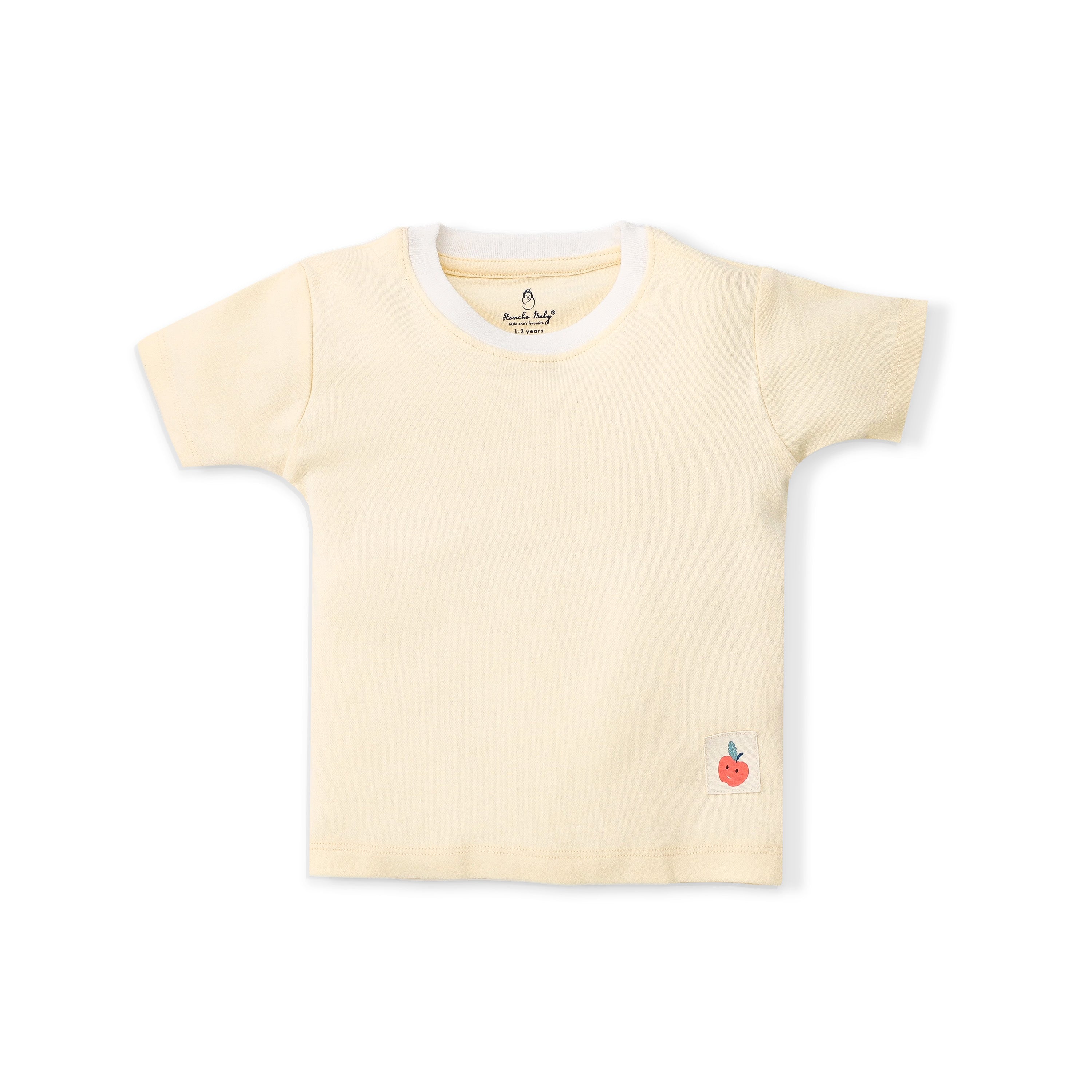Classic Cotton Half Sleeve T-Shirt for Kids (1–4 Years) – Soft Everyday Tee