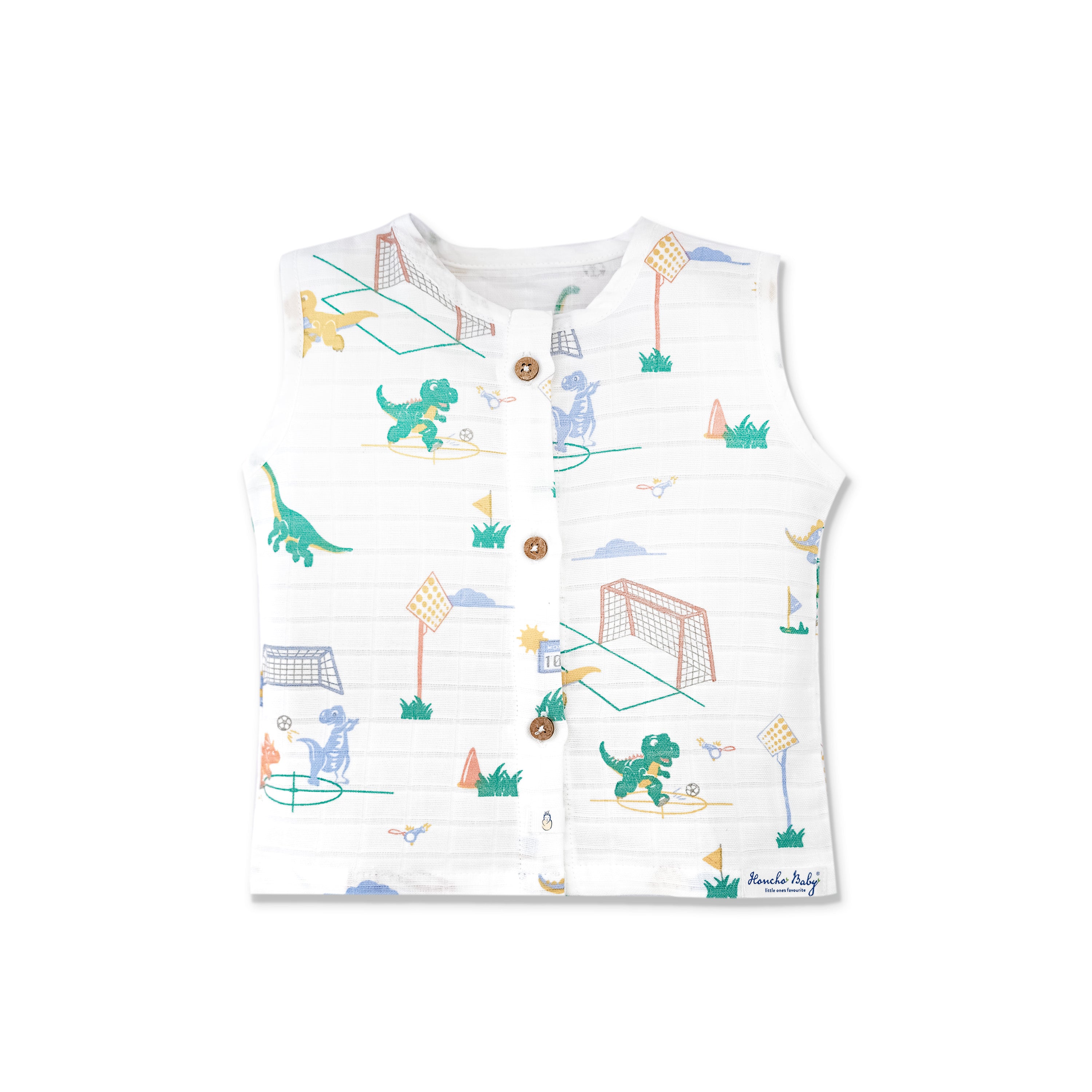 Muslin Cotton Sleeveless Top & Shorts for Babies & Toddlers Pack of 3 (Newborn–5 Years) - Happy Days Combo