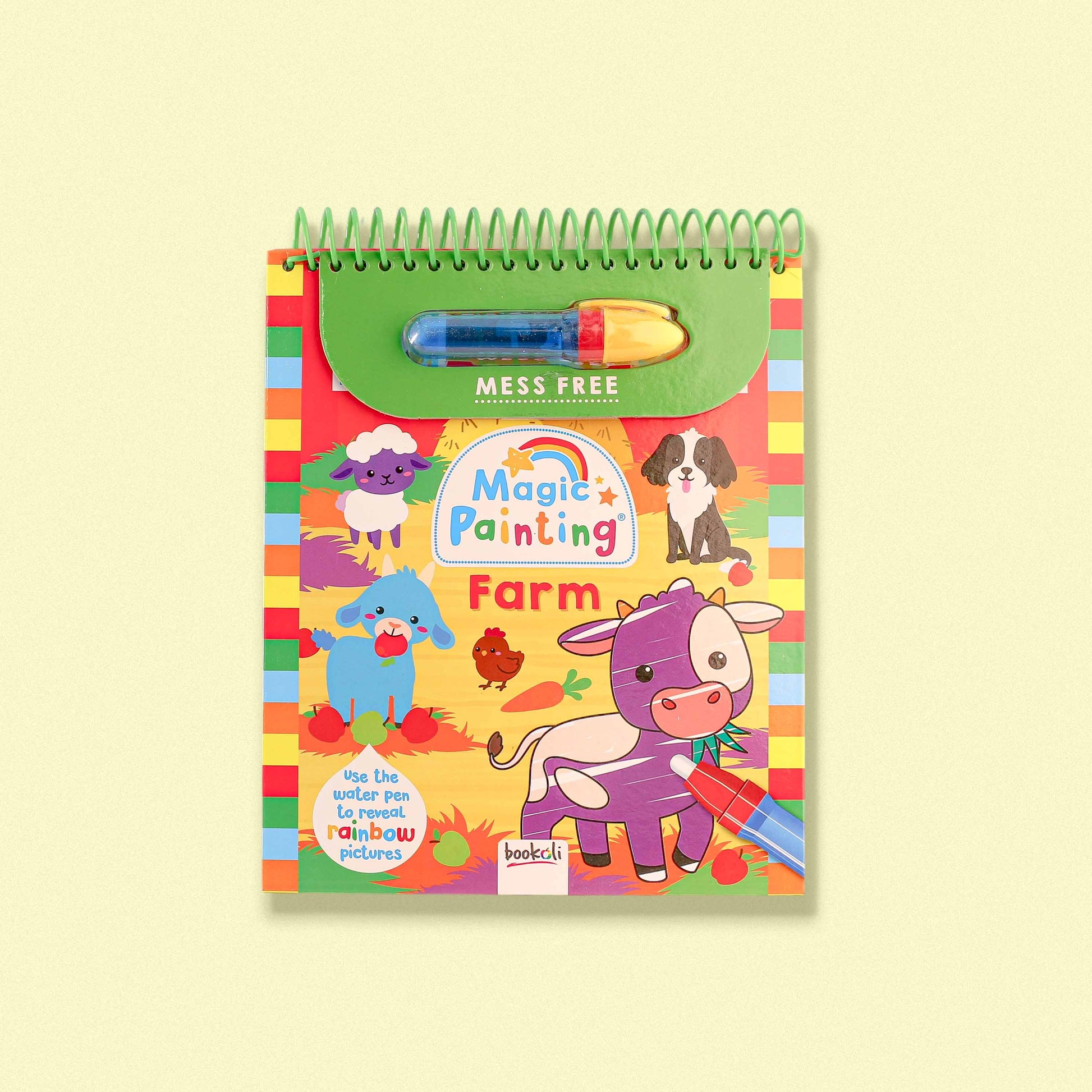 Magic Painting Farm Book for kids reusable water coloring activity book with farm animals