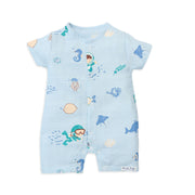 Muslin Baby Romper for 0-18 Months - Mini Scuba Squad