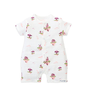 Muslin Baby Romper for 0-18 Months -  Floating Magic Tales