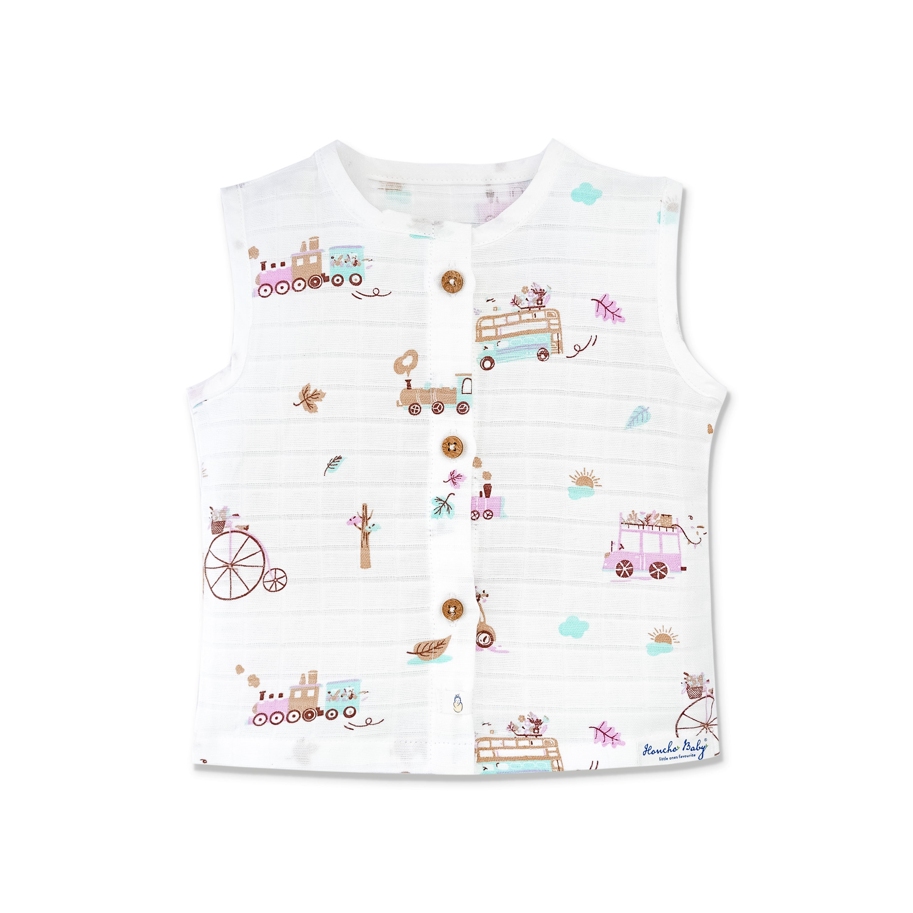 Muslin Cotton Sleeveless Top & Shorts for Babies & Toddlers Pack of 3 (Newborn–5 Years) - Happy Days Combo