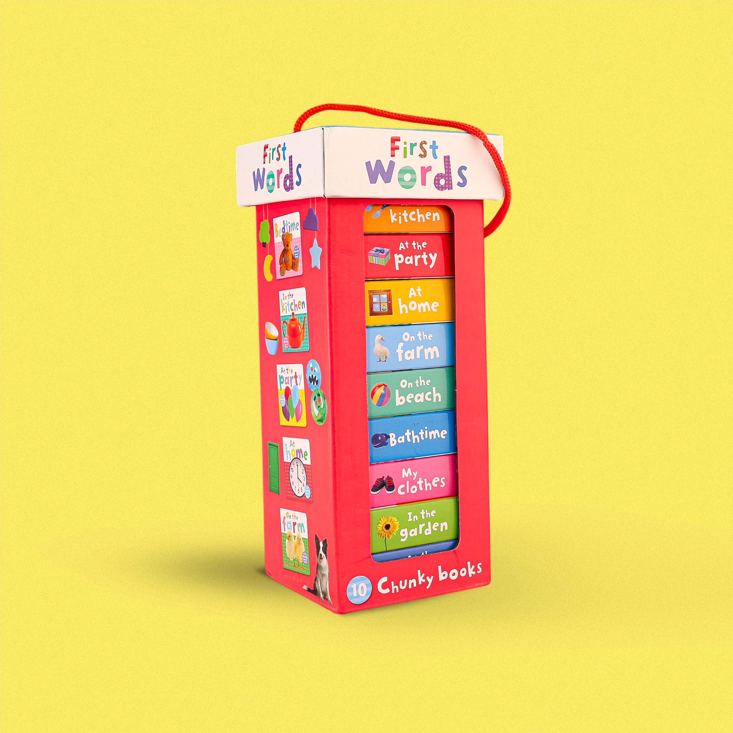 First Words - 10 Chunky Books Set for Toddlers | Early Learning Board Books