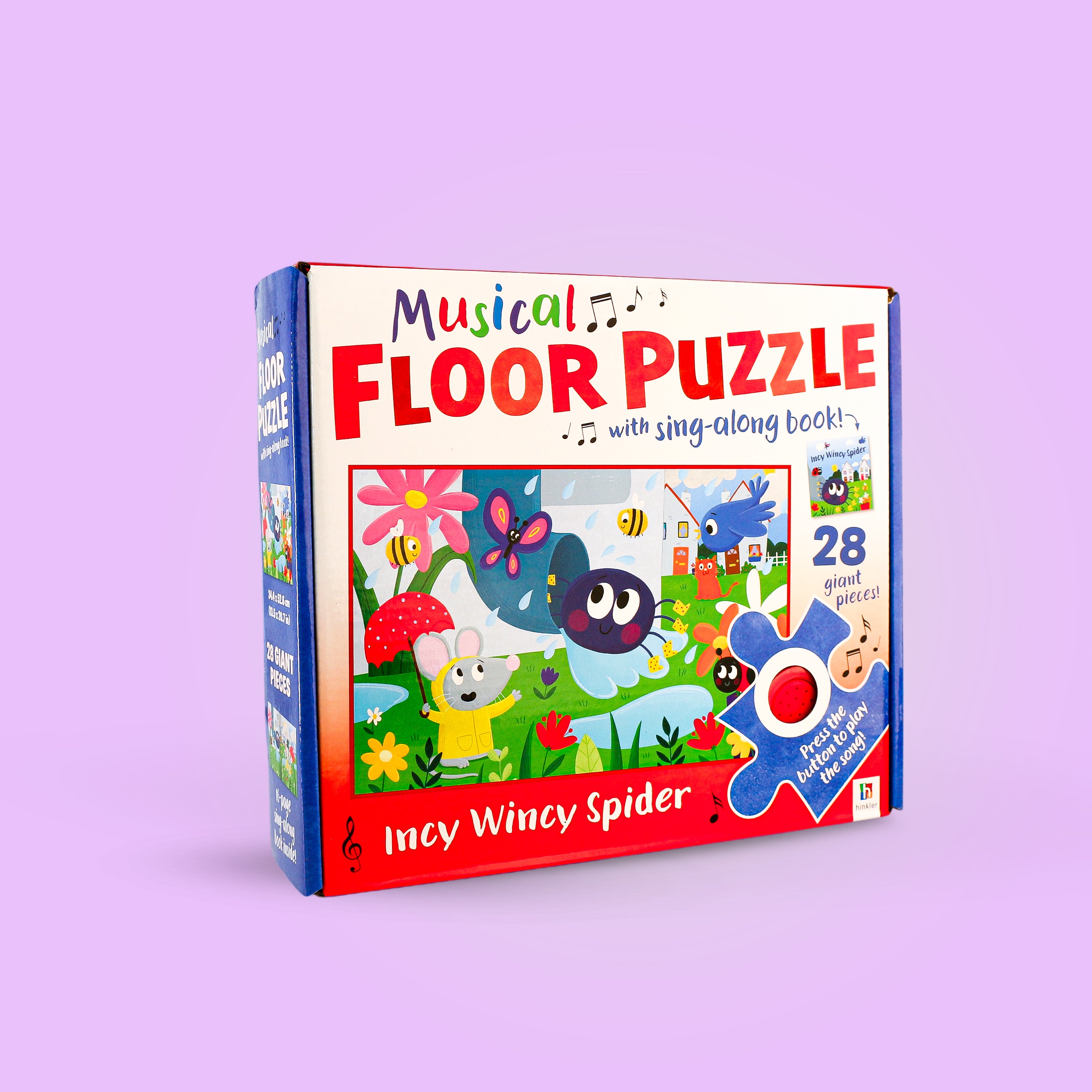 Musical Floor Puzzle with Sing-Alone Book (Purple)