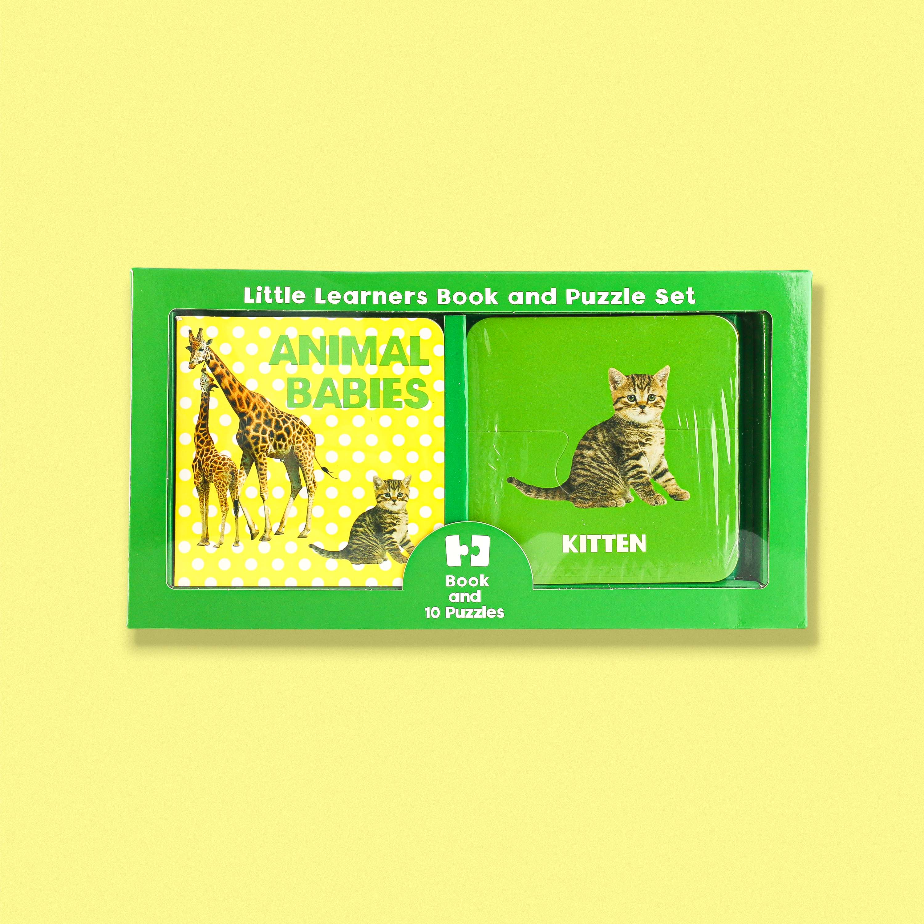Little Learners Book & Puzzle Set Animal Babies
