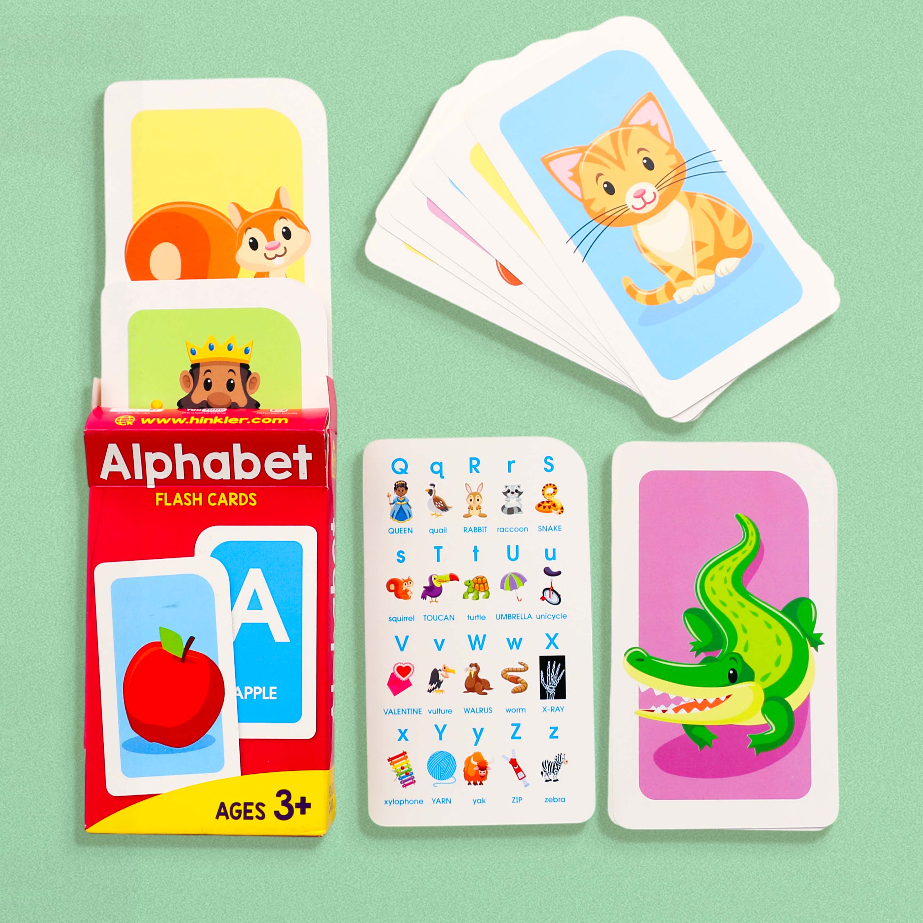 Kids Alphabet Flash Cards – Early Learning ABC Cards for Ages 3+