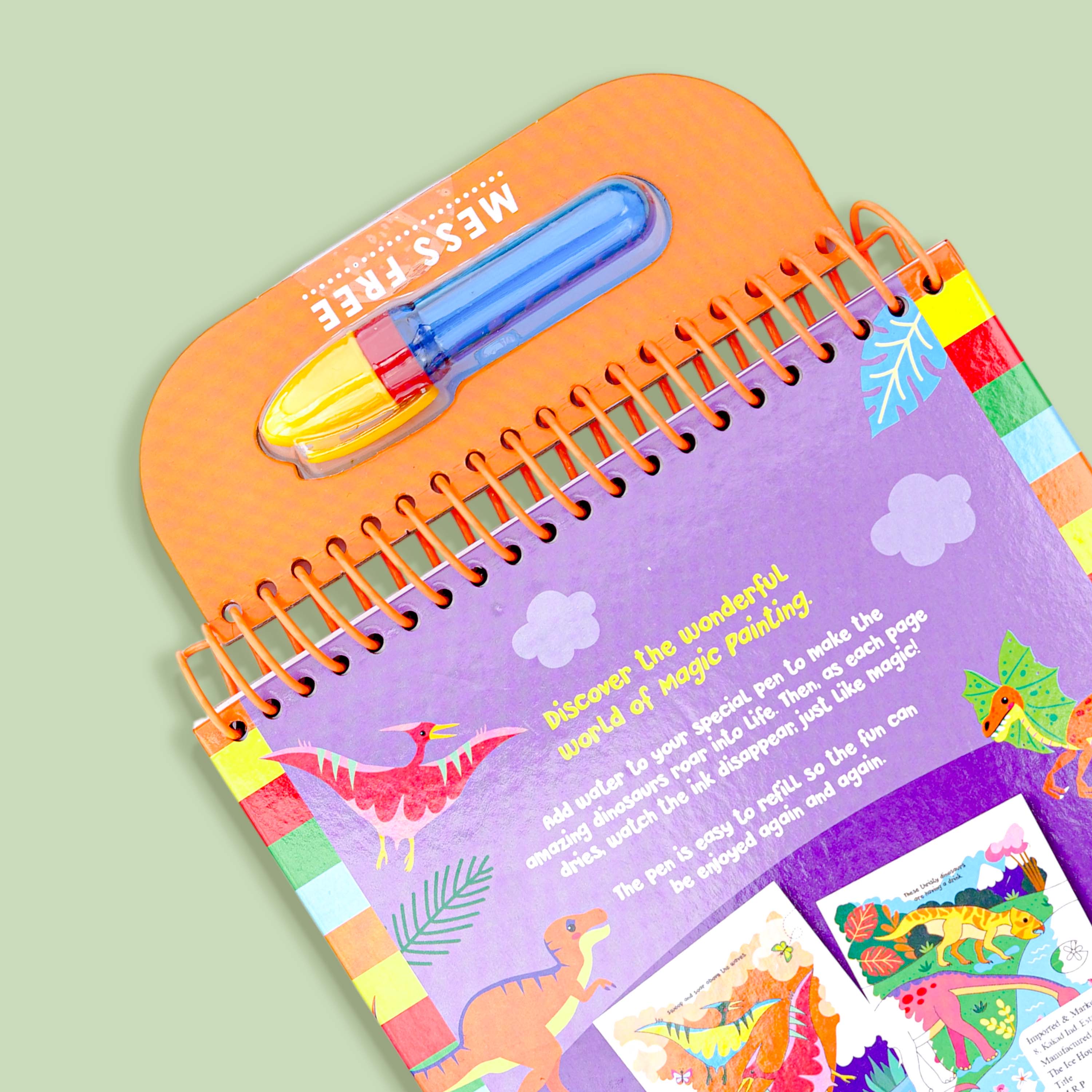 Magic Painting Dinosaurs Book