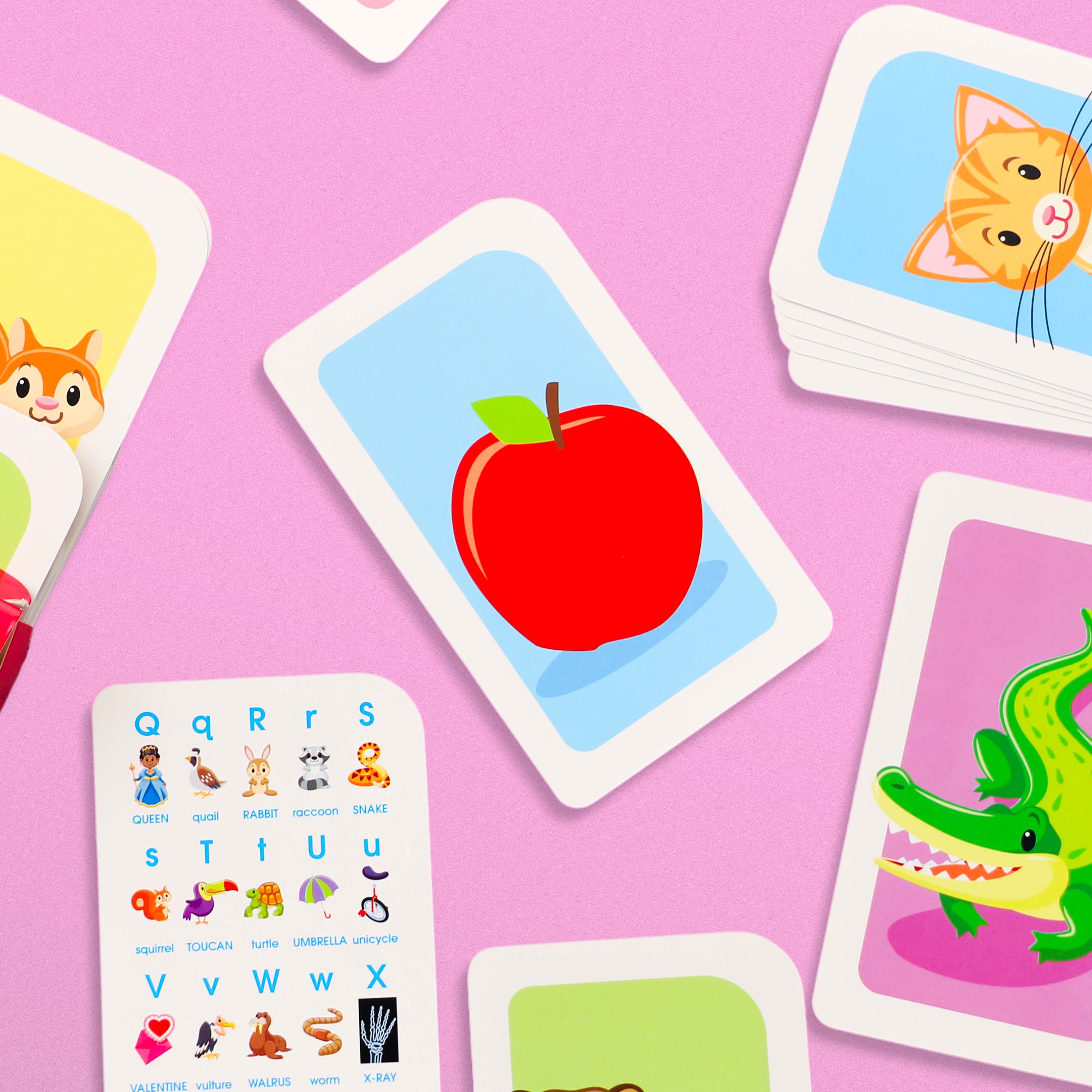 Kids Alphabet Flash Cards – Early Learning ABC Cards for Ages 3+