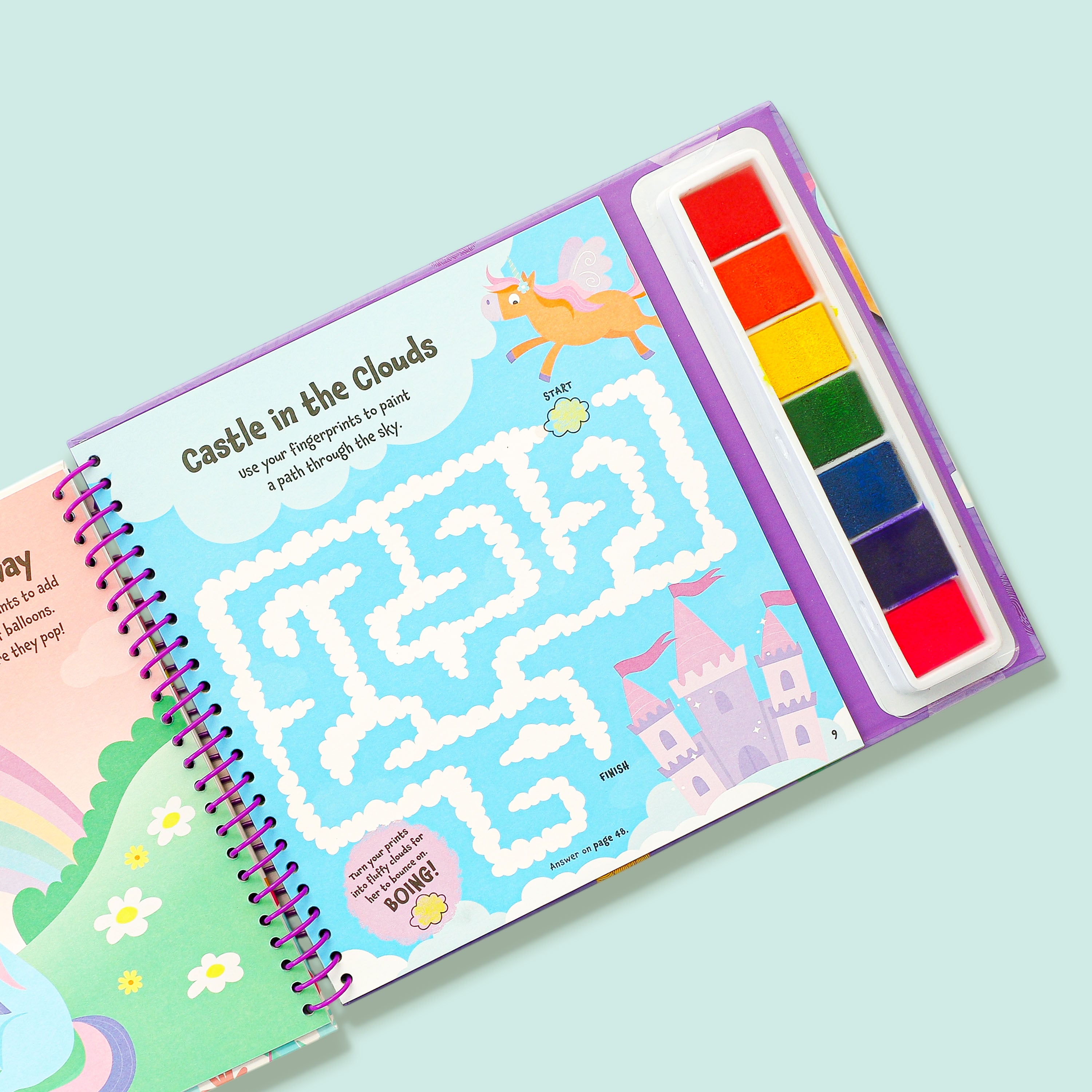 Fingerprint Activity Book Unicorns