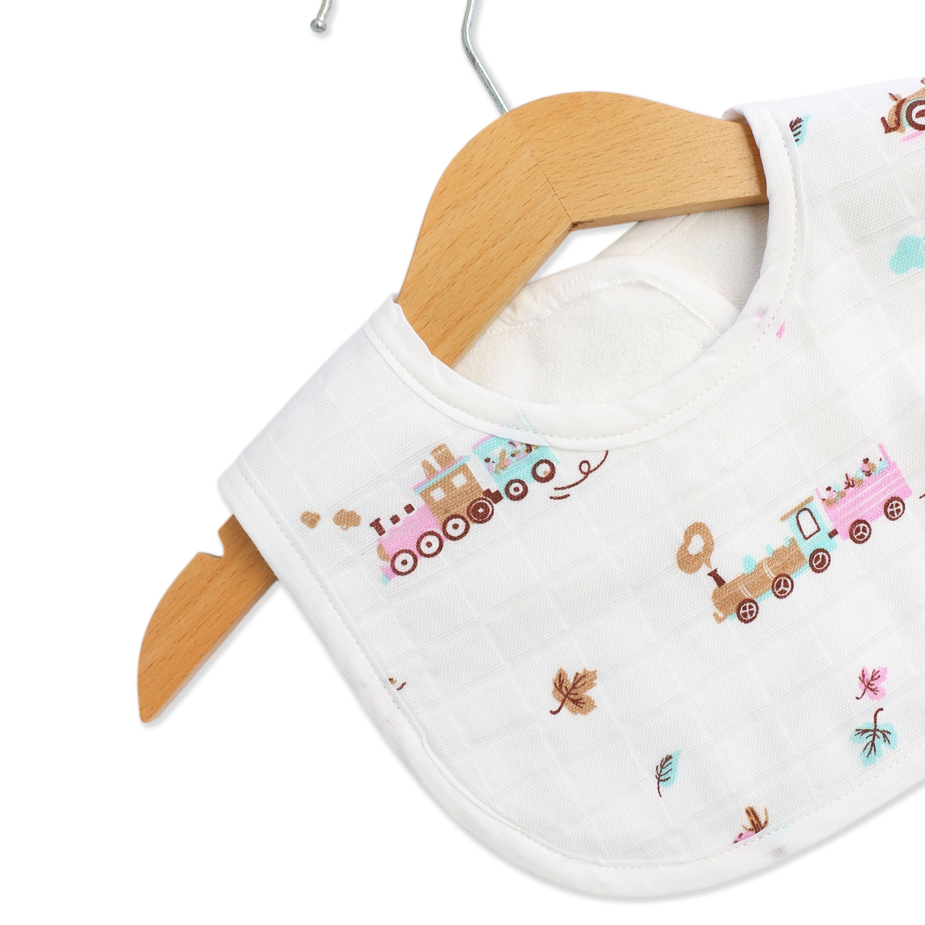 Reversible Muslin and Terry Bib Pack of 2 - Mini Scuba Squad & Tiny Wheels & Wonders