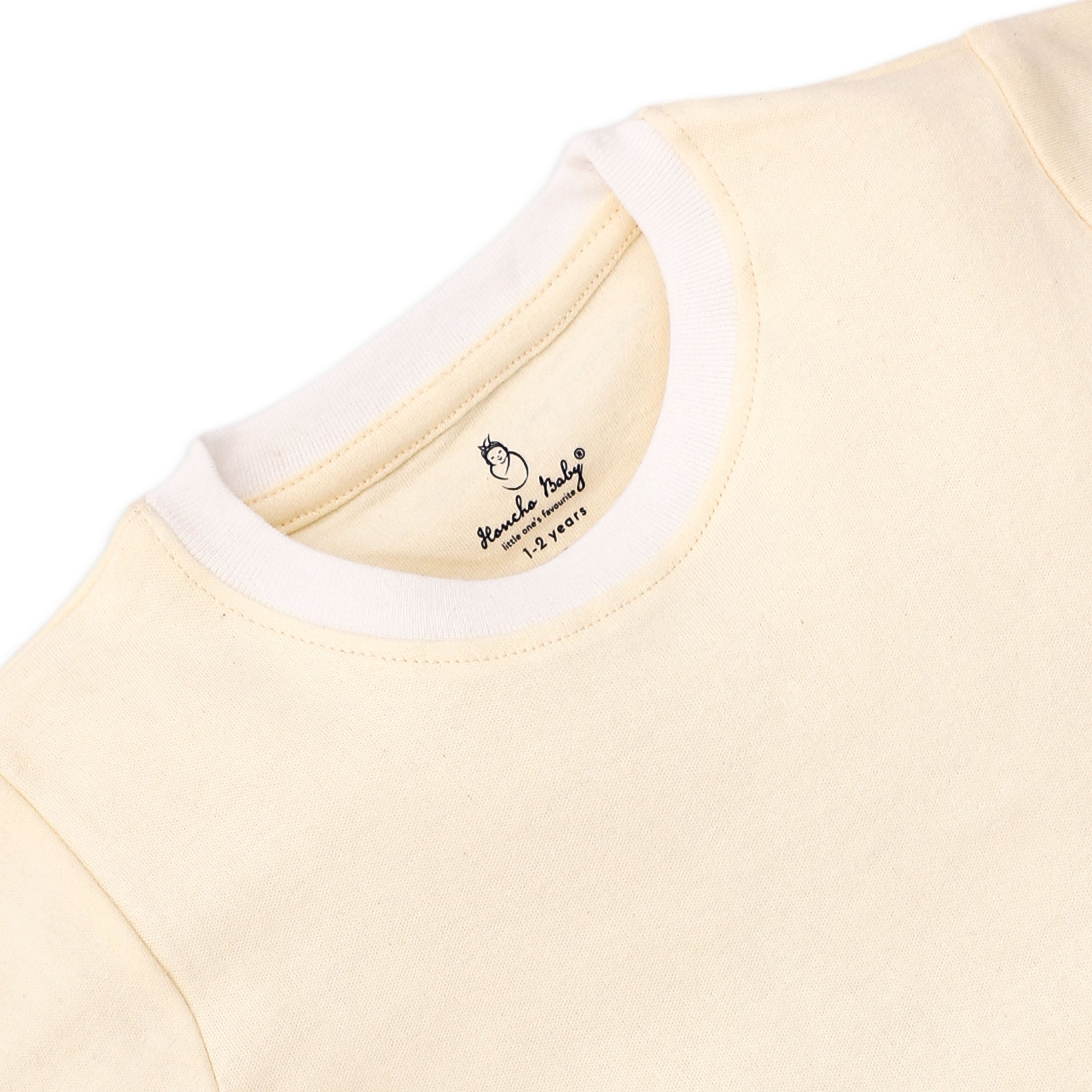 Classic Cotton Half Sleeve T-Shirt for Kids (1–4 Years) – Soft Everyday Tee