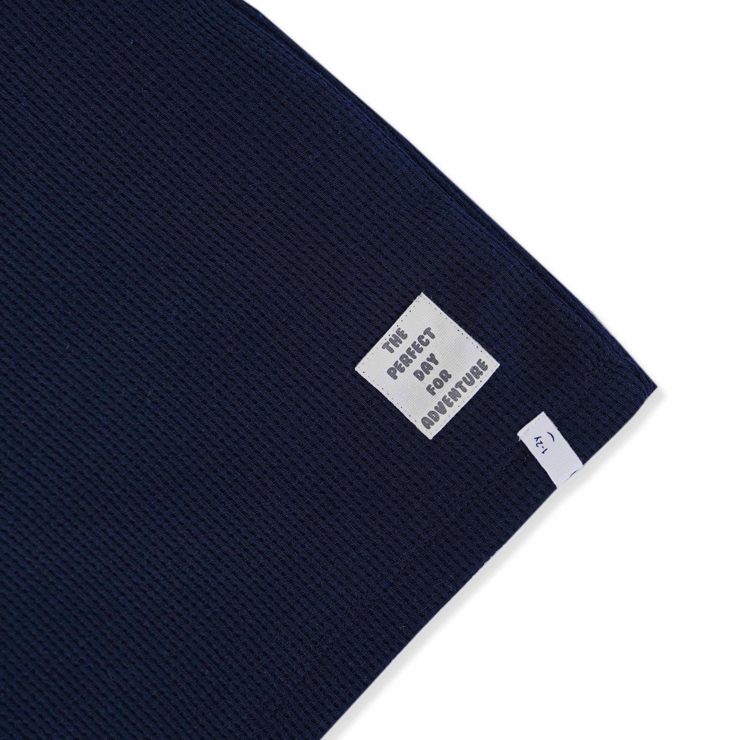 Waffle Cotton T-Shirt & Shorts Set for Kids (1–4 Years)