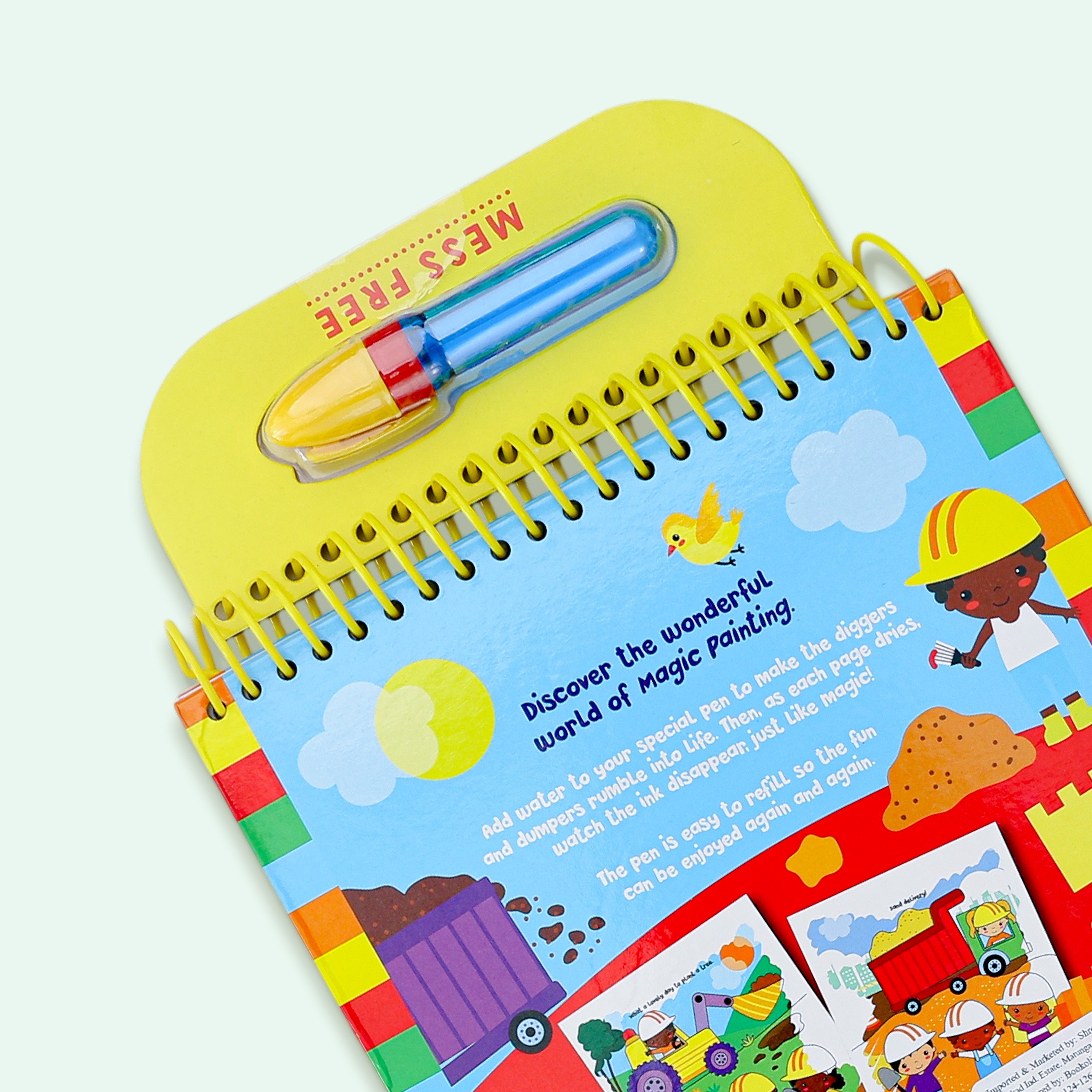 Magic Painting Diggers and Dumpers Book