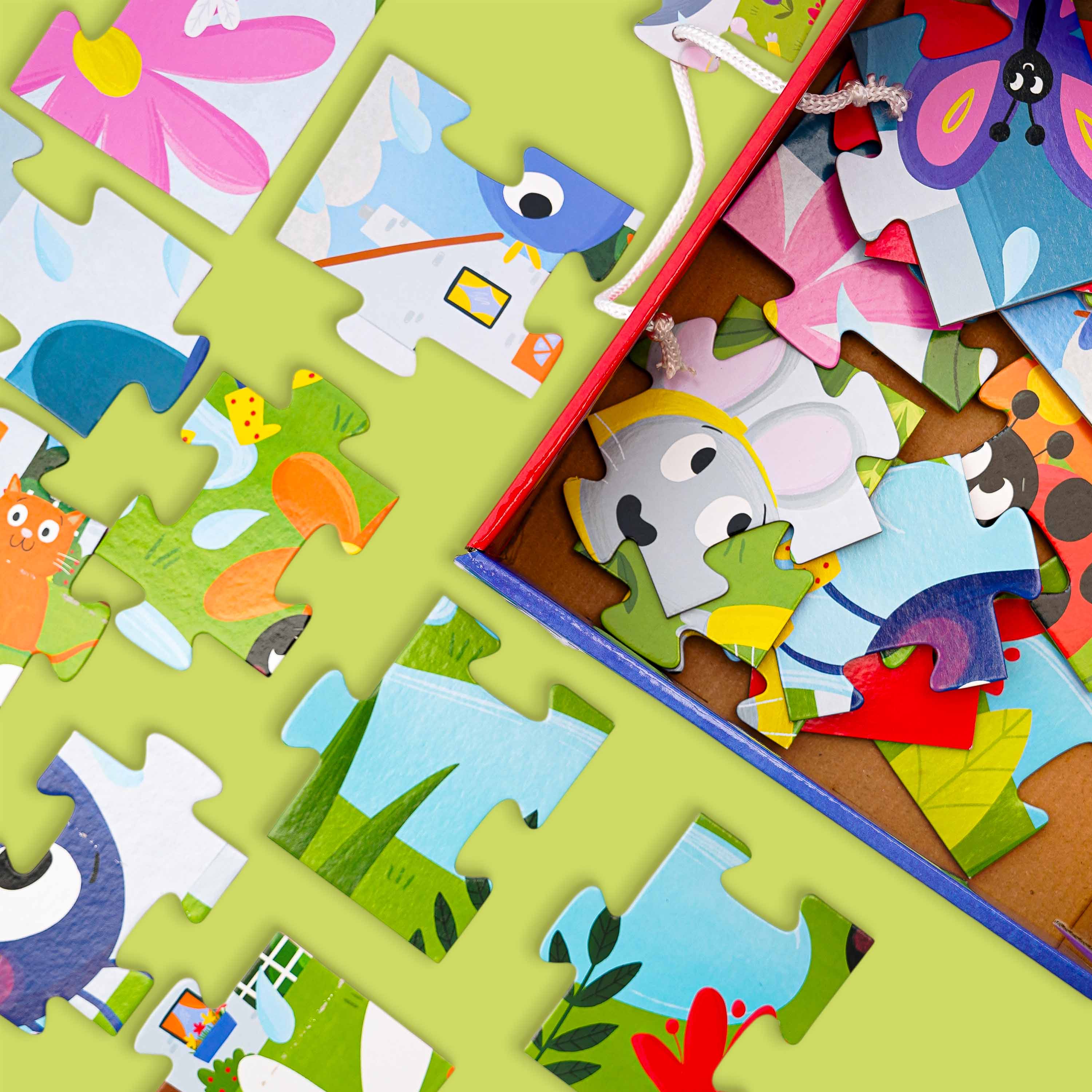 Musical Floor Puzzle with Sing-Alone Book (Purple)