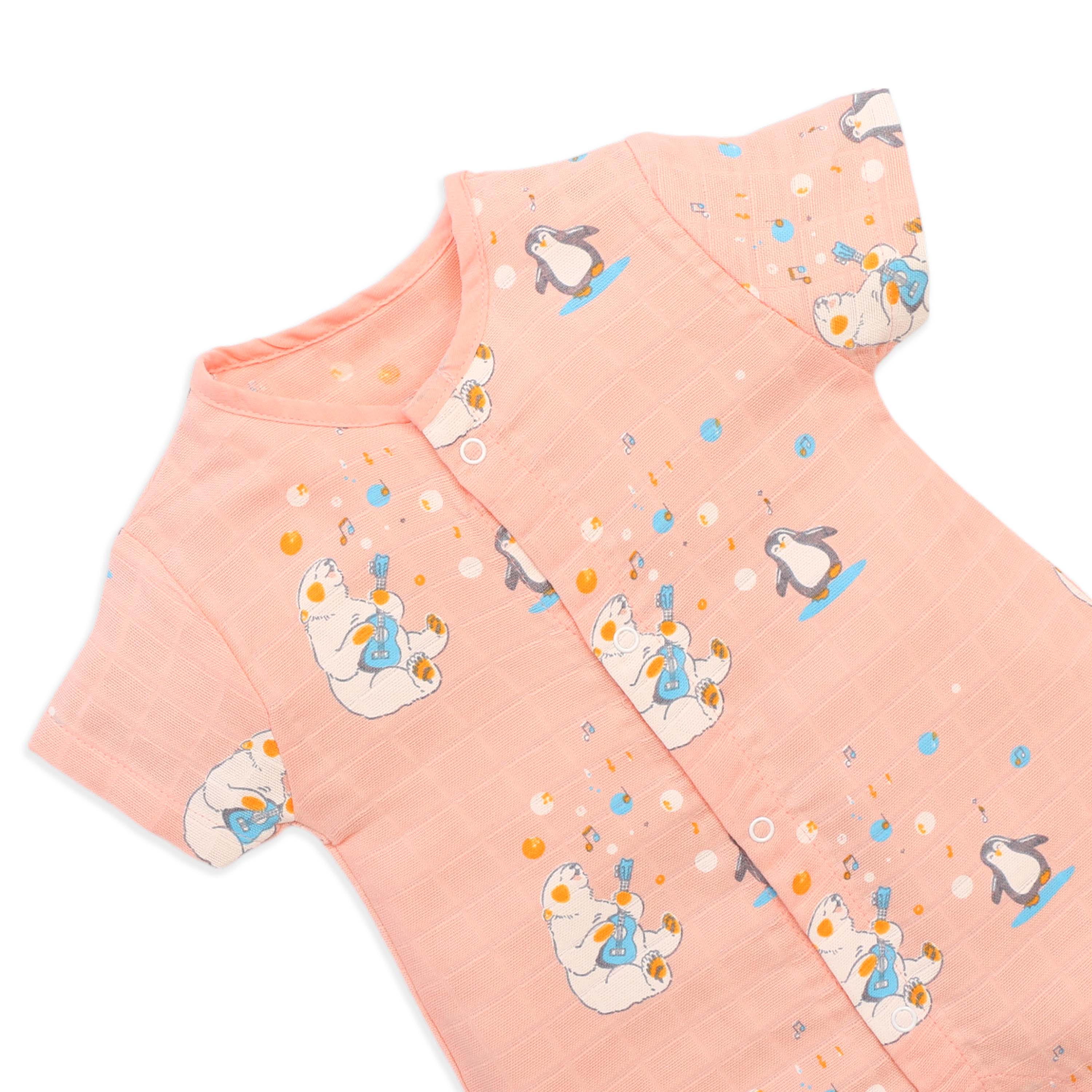 Muslin Baby Romper for 0-18 Months - Cub's First Concert