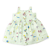 Sleeveless Muslin Cotton Frock with Bow (0 months to 5 years) - Park Play Days