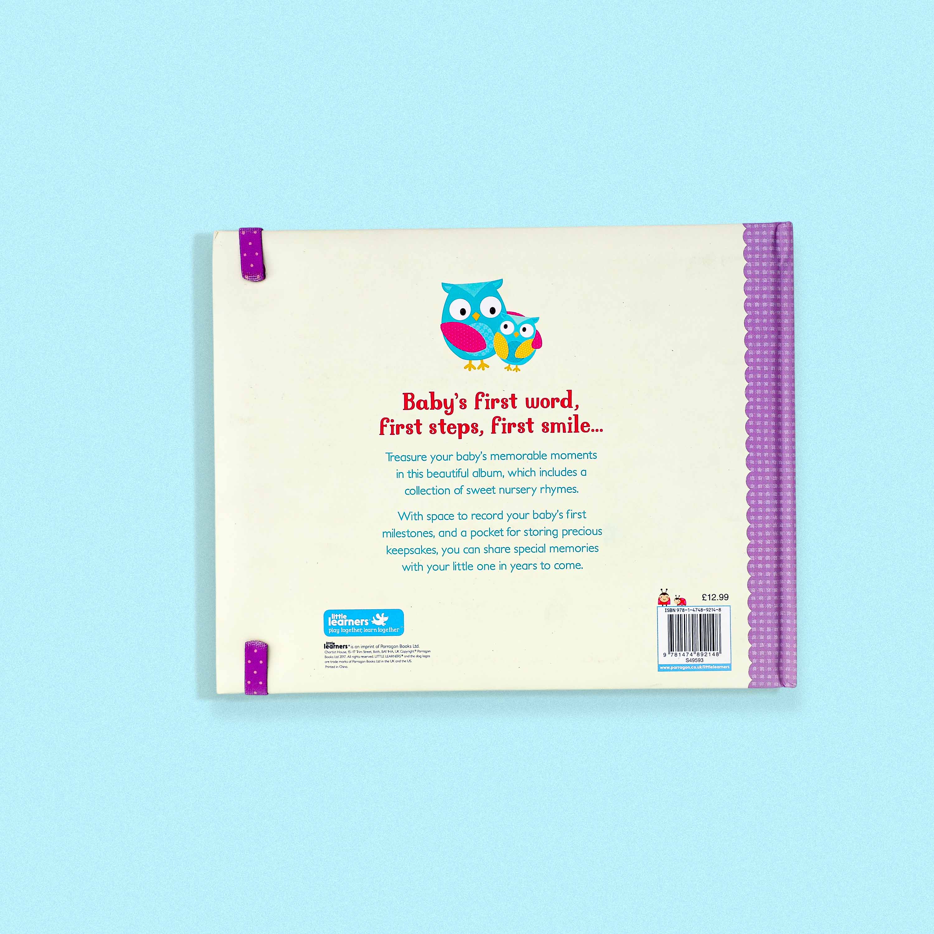 "Baby and Me” Baby Record Book