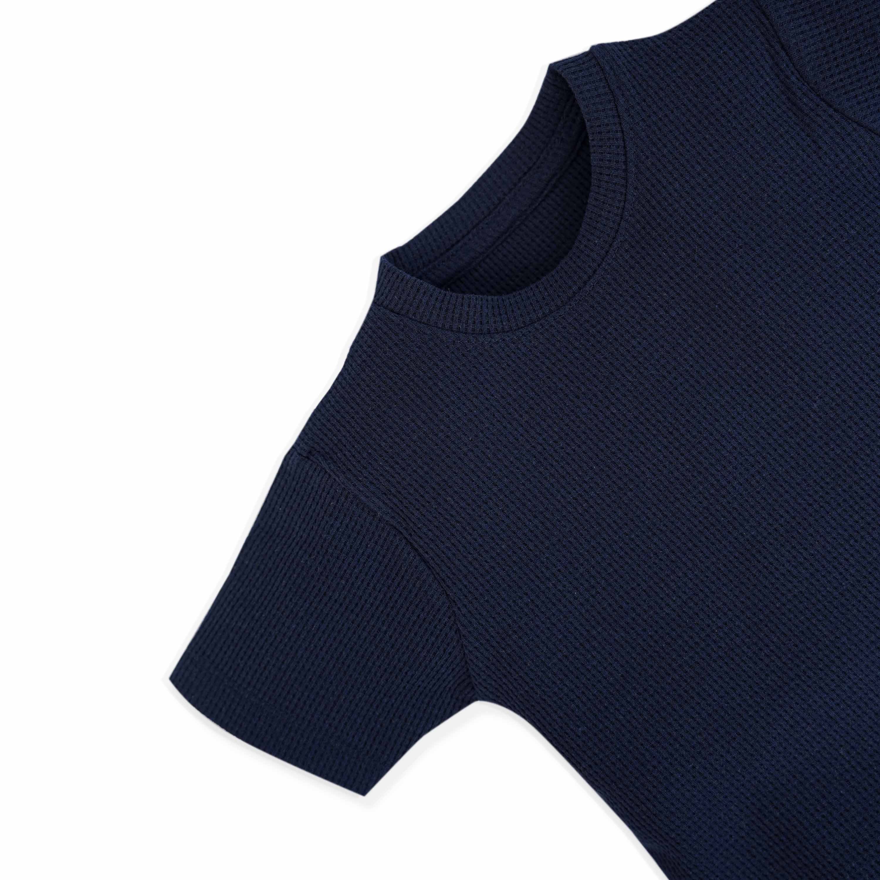 Waffle Cotton T-Shirt & Shorts Set for Kids (1–4 Years)