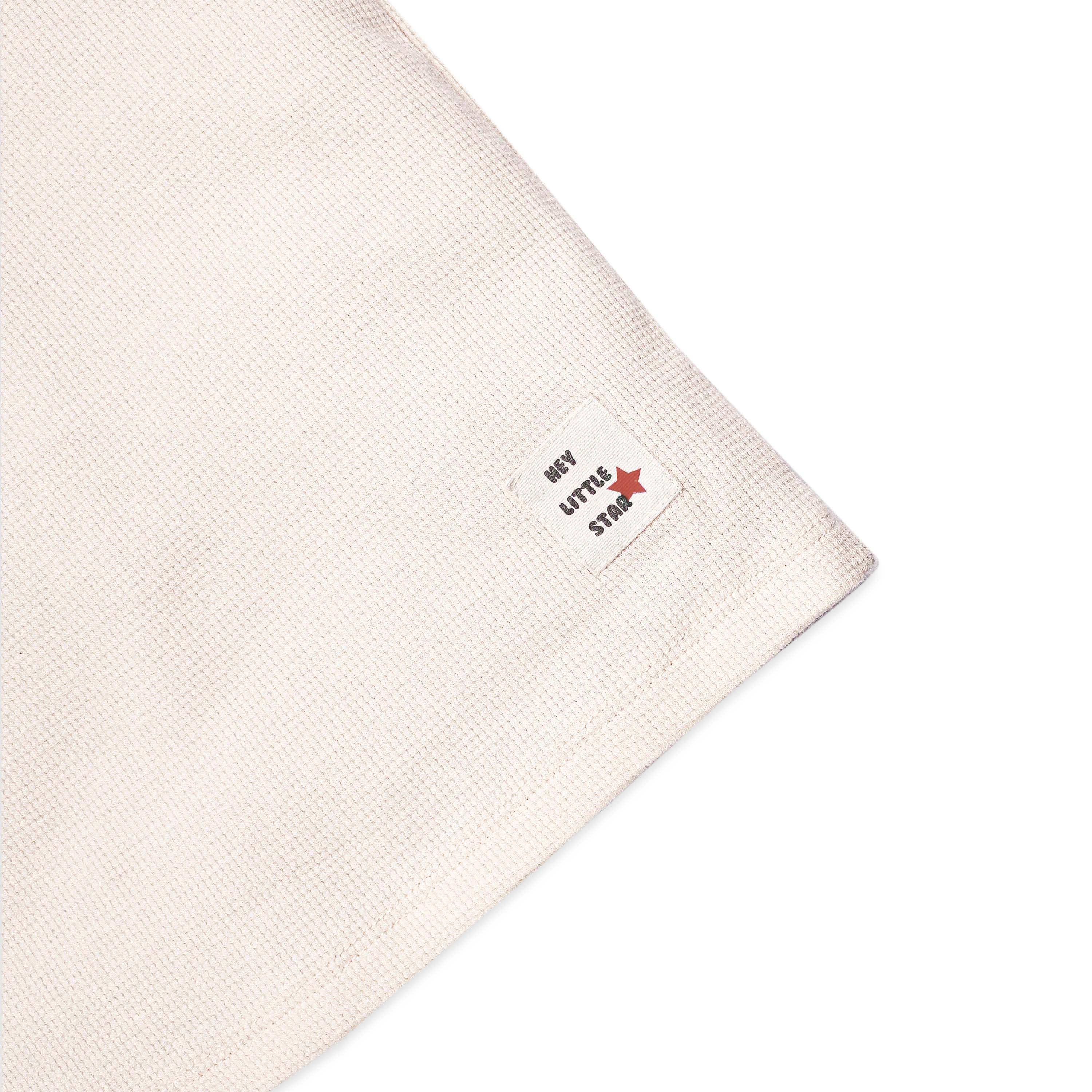 Waffle Cotton T-Shirt & Shorts Set for Kids (1–4 Years)