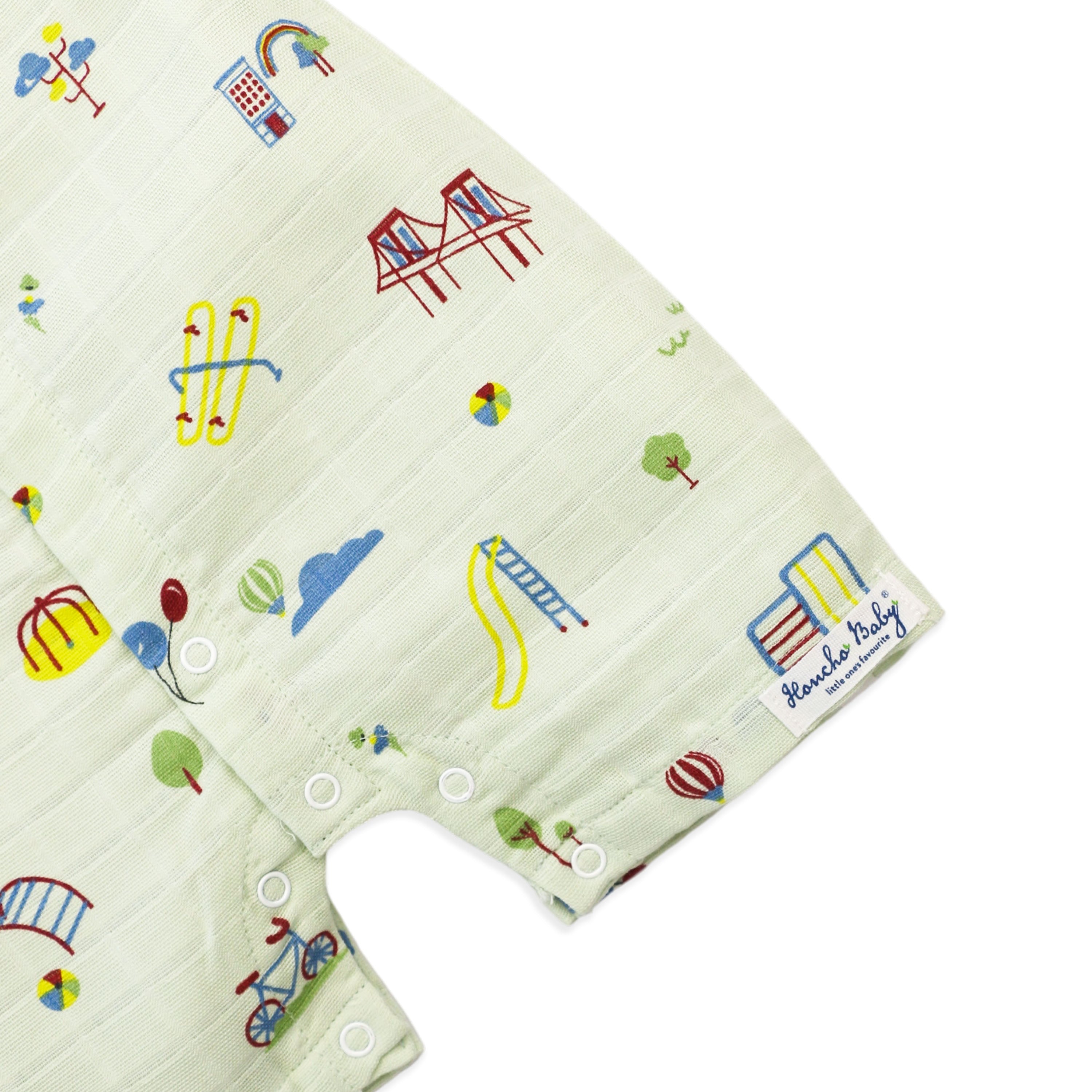 Muslin Baby Romper for 0-18 Months - Park Play Days