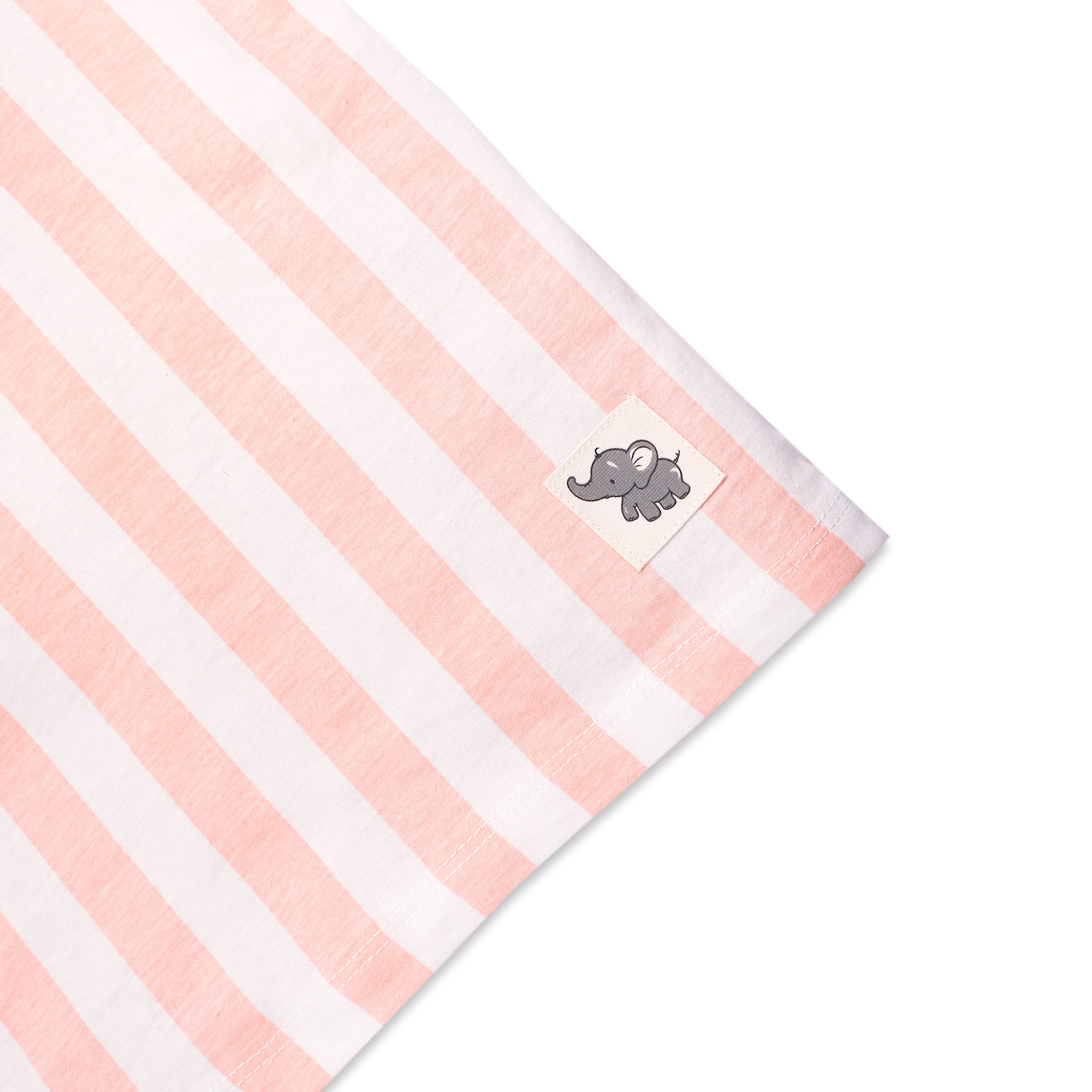 Striped Cotton T-Shirt & Shorts Set for Kids (1–4 Years) – Soft Summer Co-ord Outfit