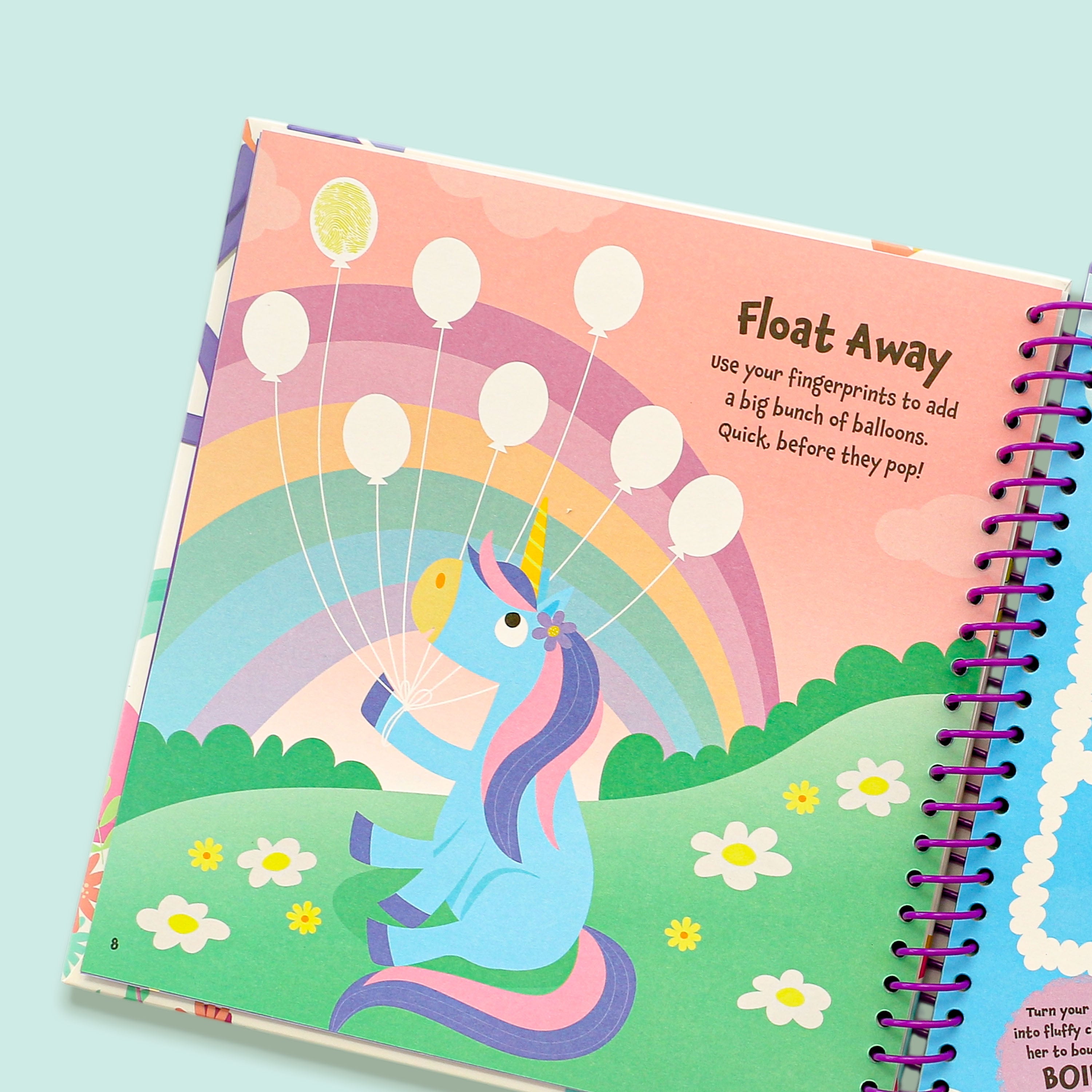 Fingerprint Activity Book Unicorns