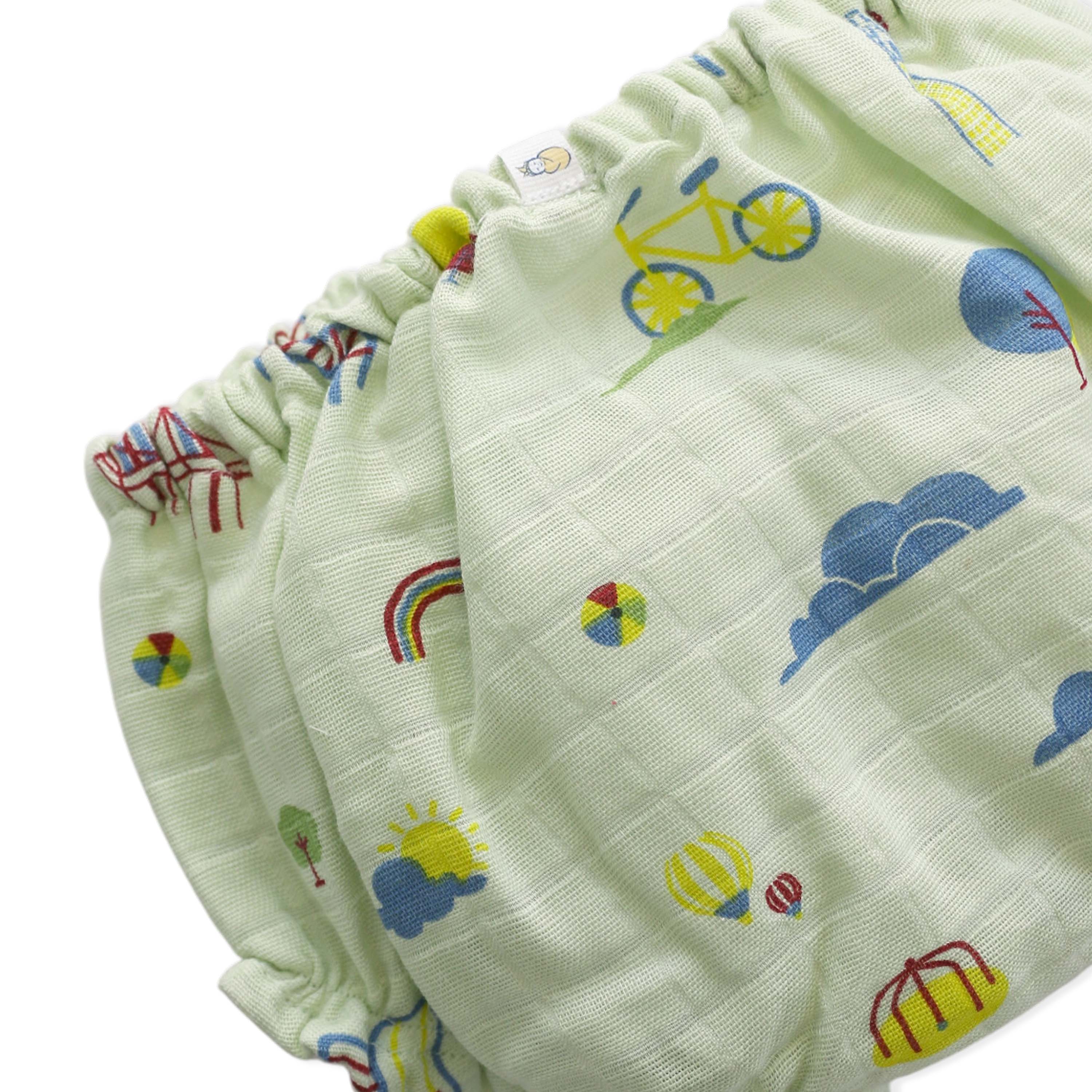 Muslin Cotton Girls Bloomers  - Dream, Drive & Play Combo
