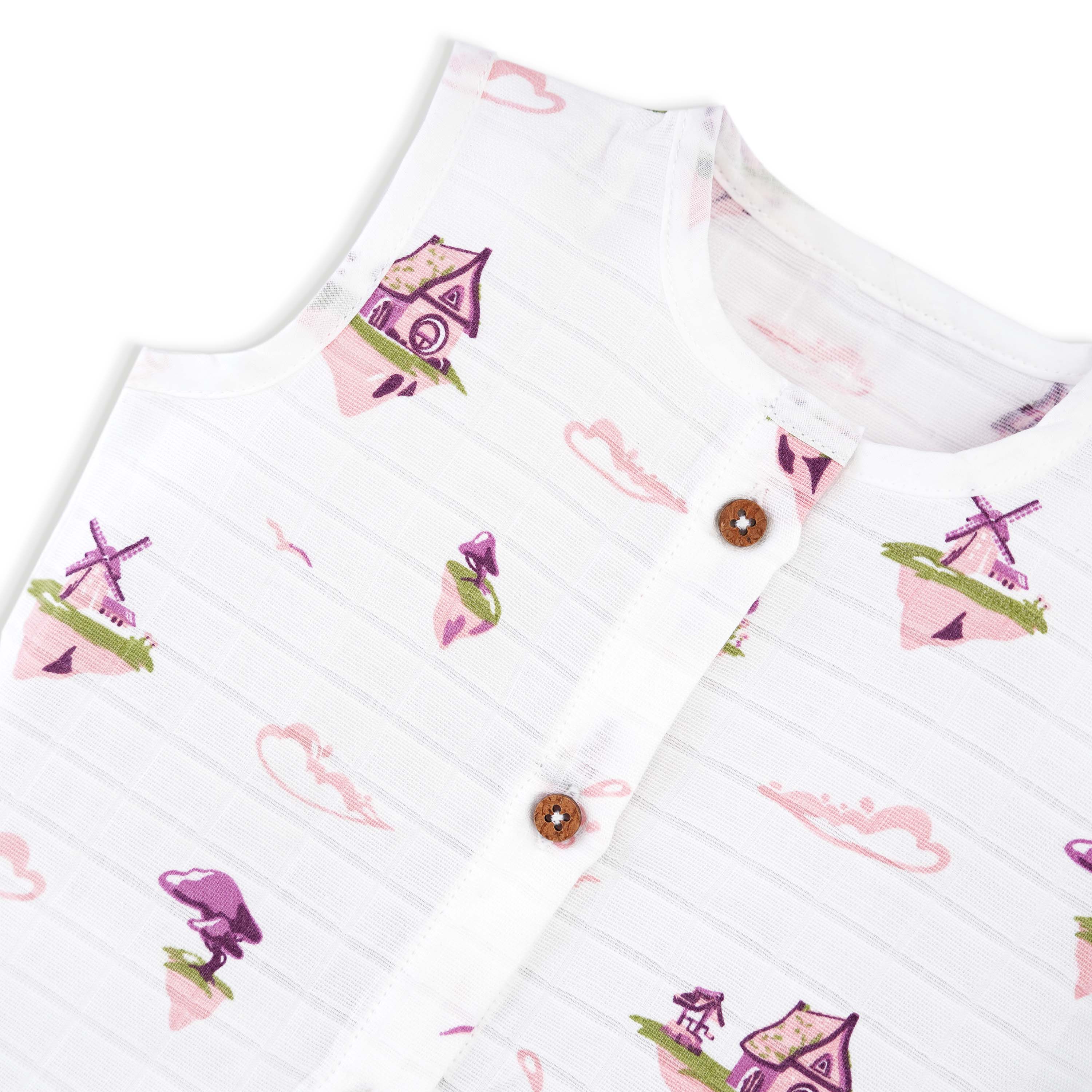 Muslin Cotton Sleeveless Top & Shorts for Babies & Toddlers Pack of 3 (Newborn–5 Years) - Dream, Drive & Play Combo