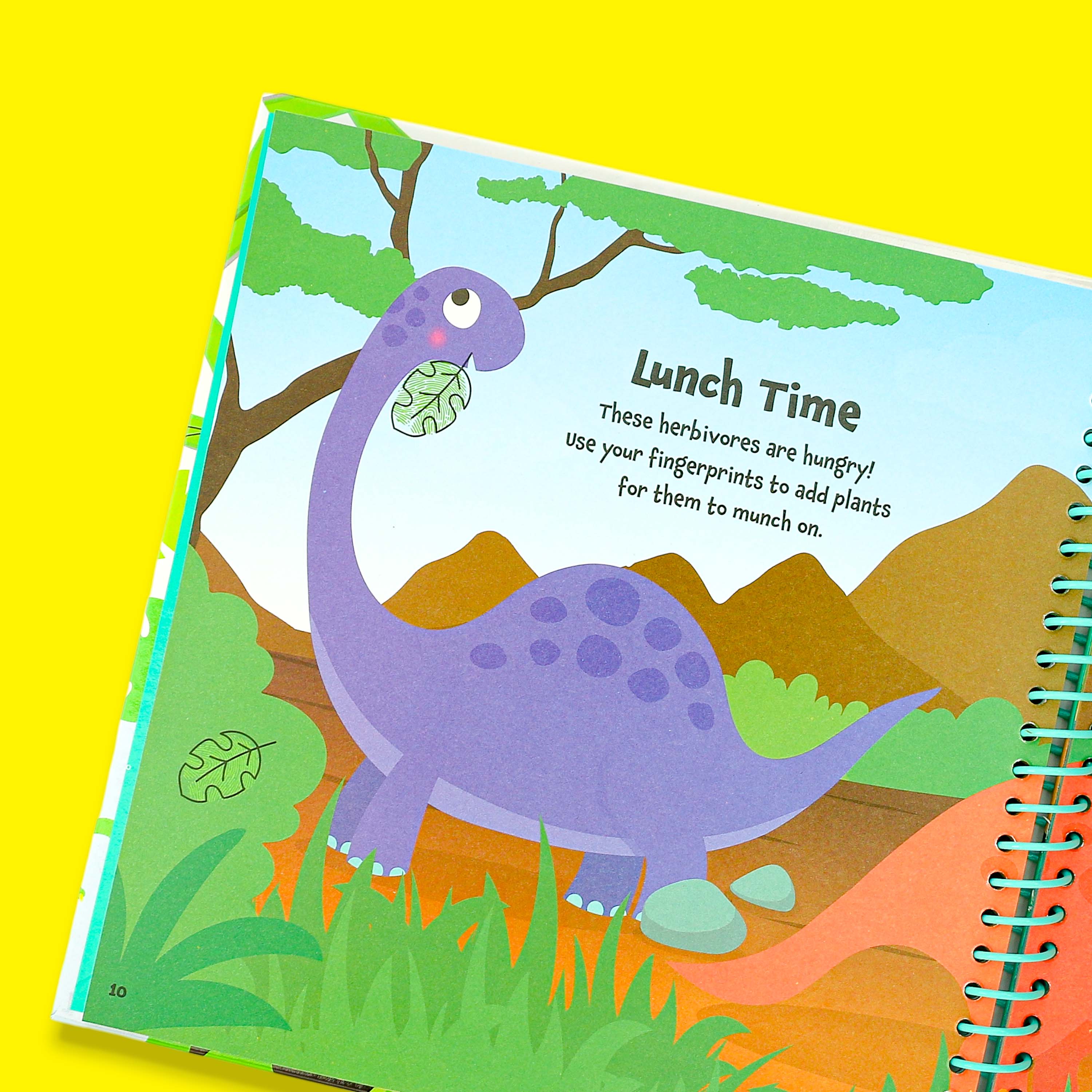 Fingerprint Activity Book Dinossaurs