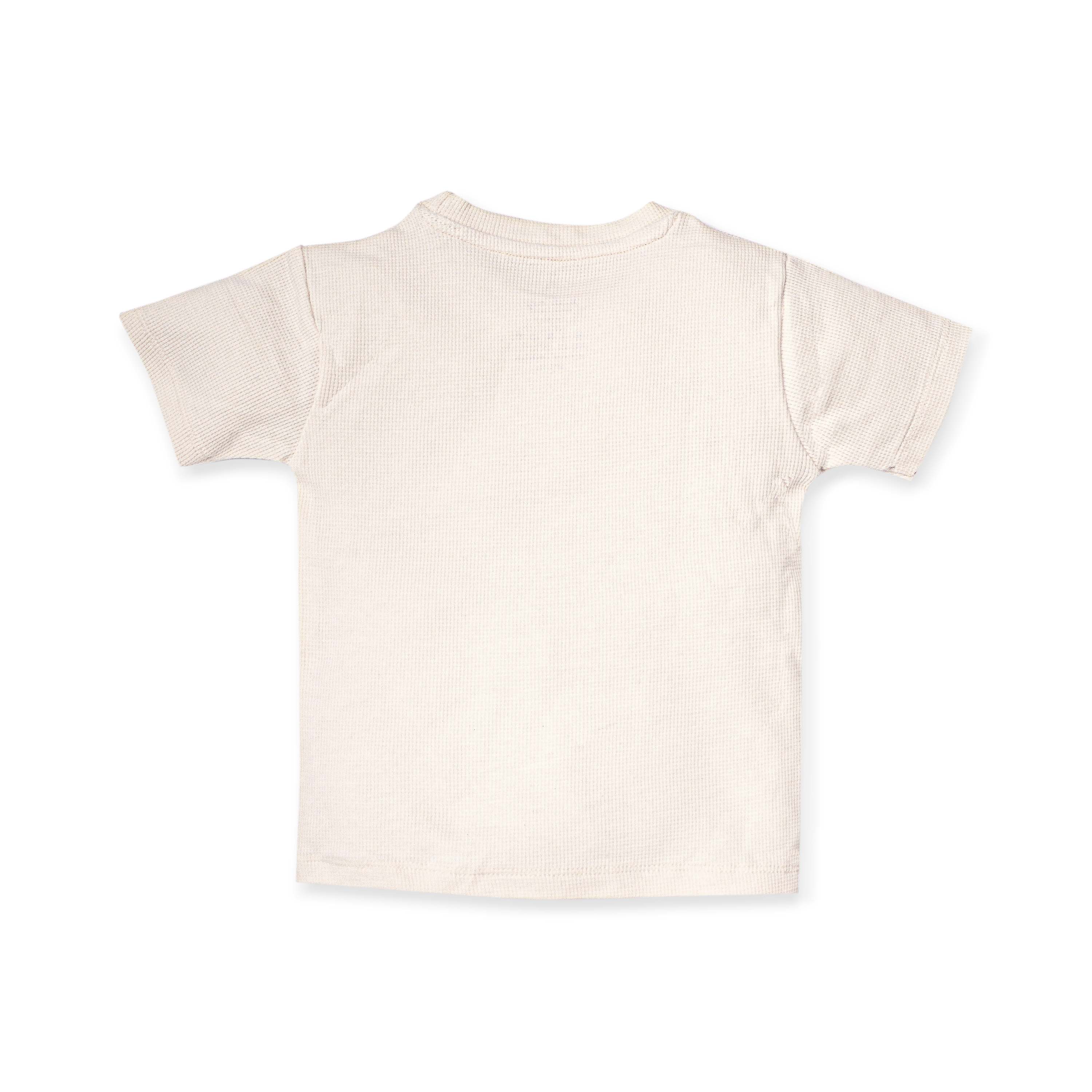 Waffle Cotton T-Shirt & Shorts Set for Kids (1–4 Years)