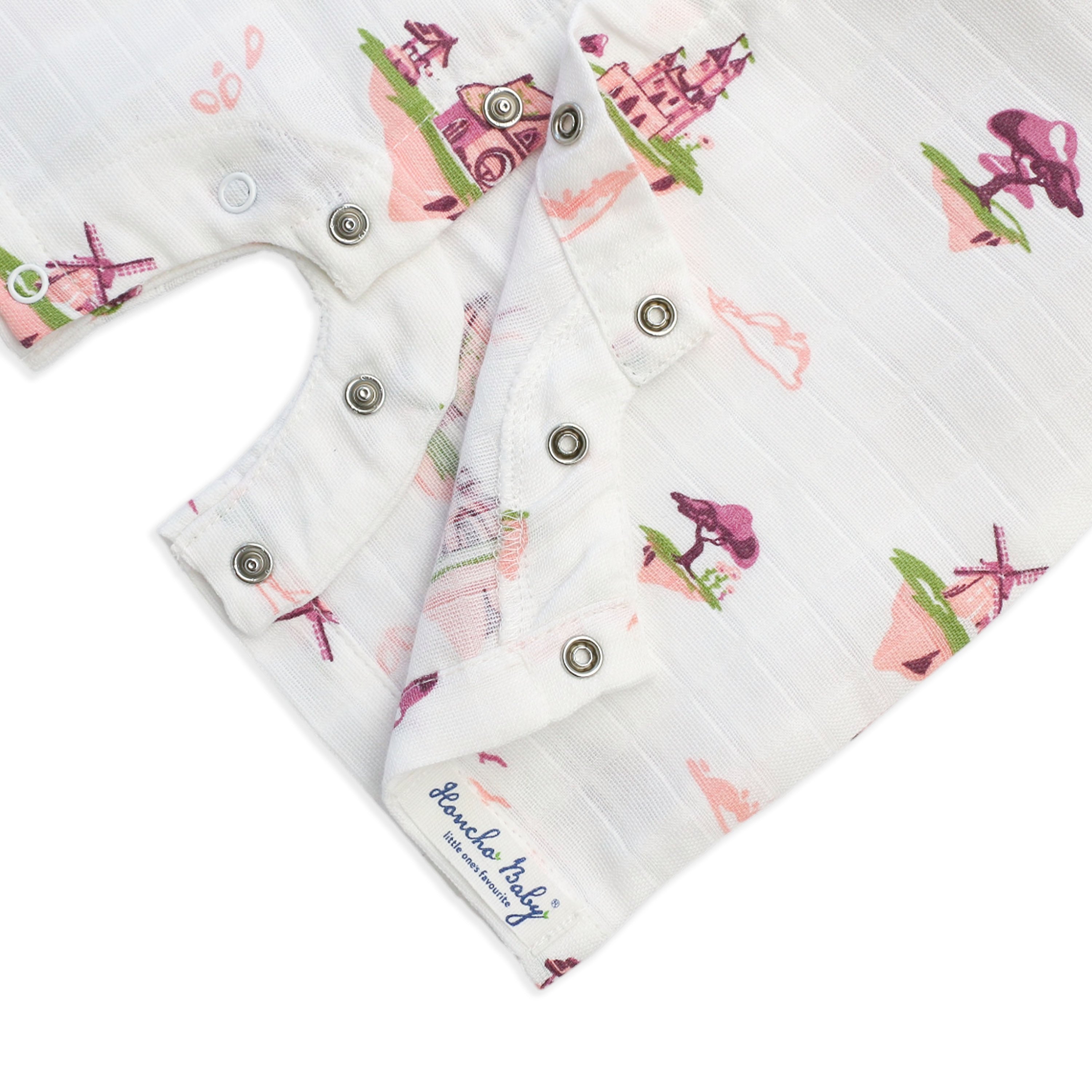 Muslin Baby Romper for 0-18 Months -  Floating Magic Tales