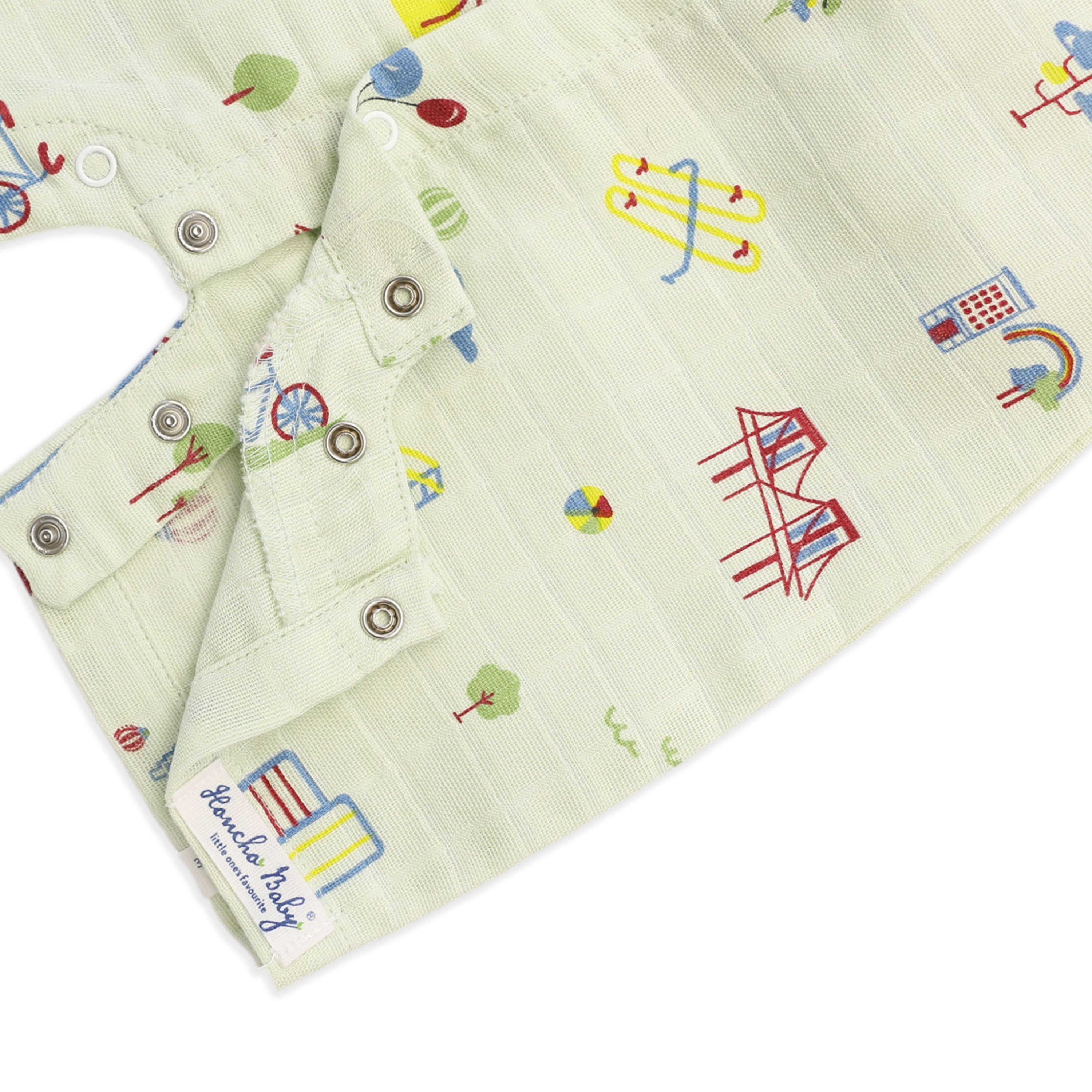 Muslin Baby Romper for 0-18 Months - Park Play Days