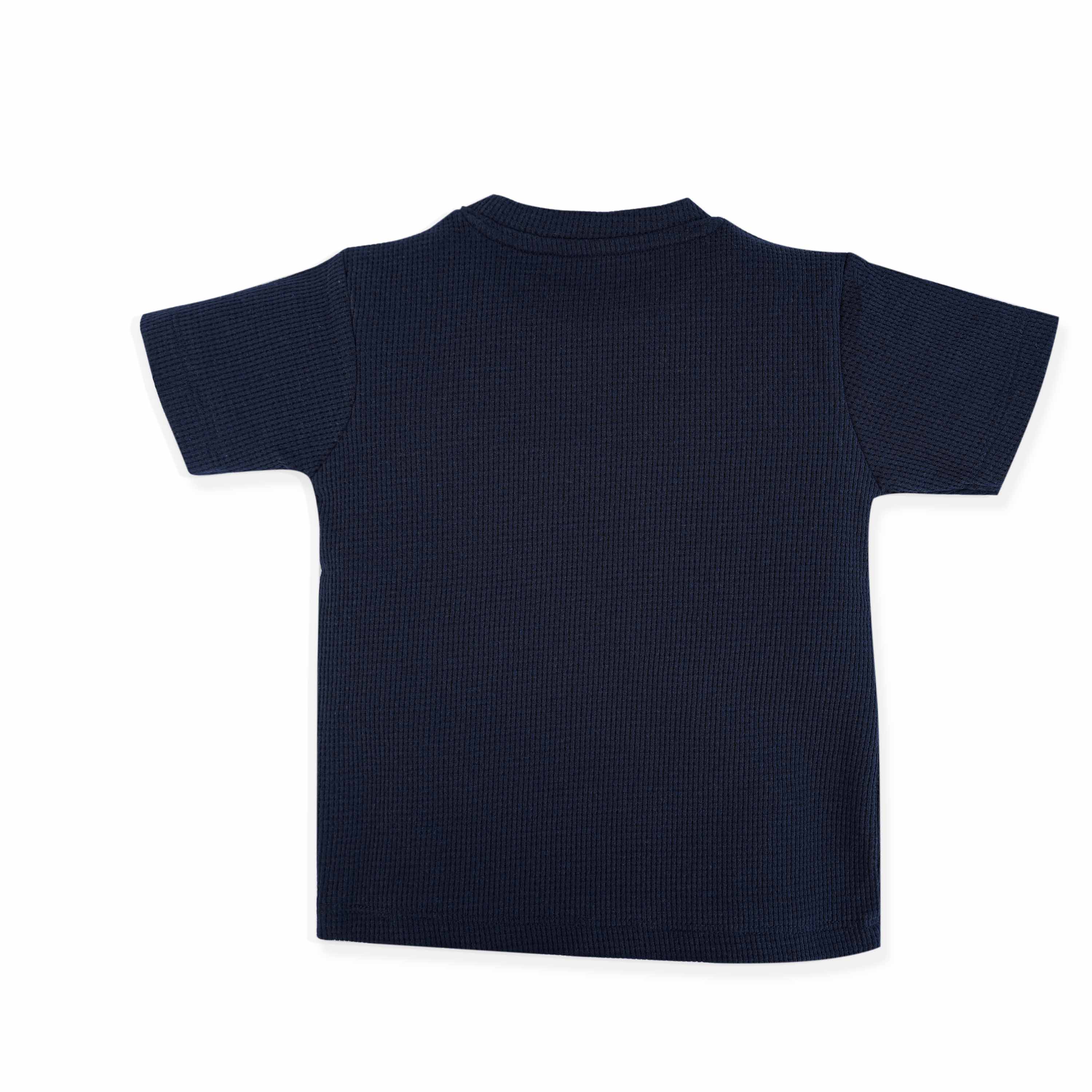 Waffle Cotton T-Shirt & Shorts Set for Kids (1–4 Years)