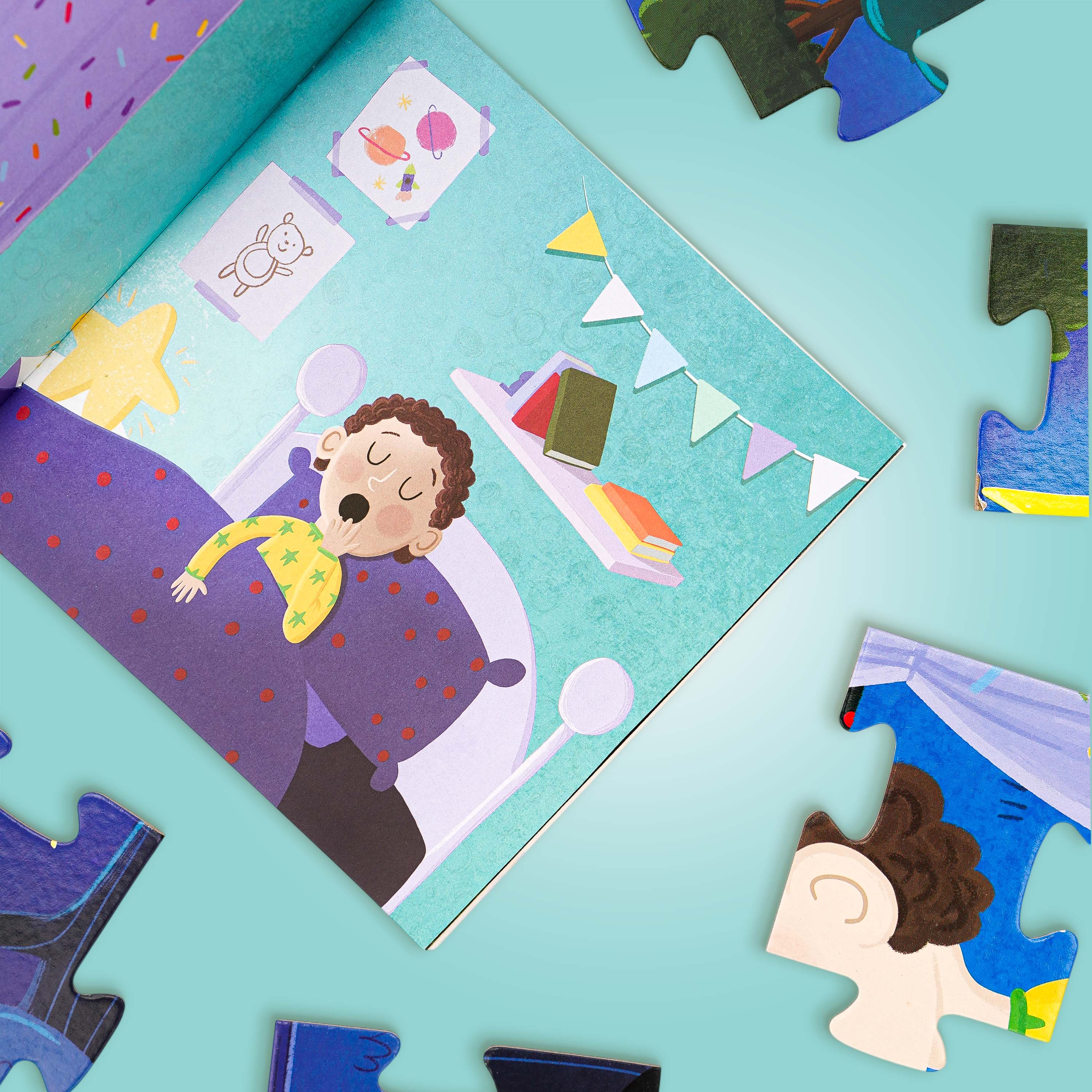 Musical Floor Puzzle with Sing-Alone Book (Yellow)