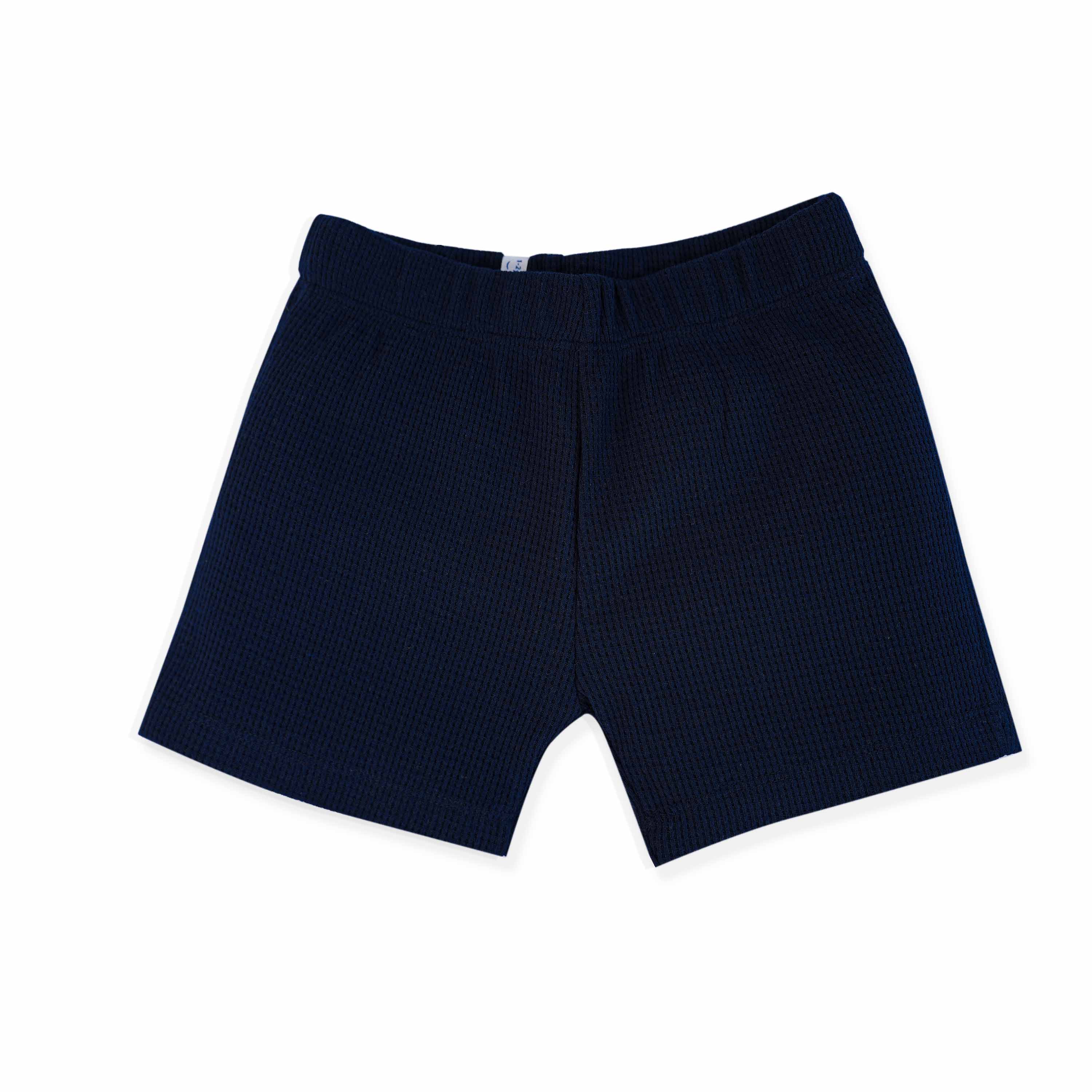 Waffle Cotton T-Shirt & Shorts Set for Kids (1–4 Years)