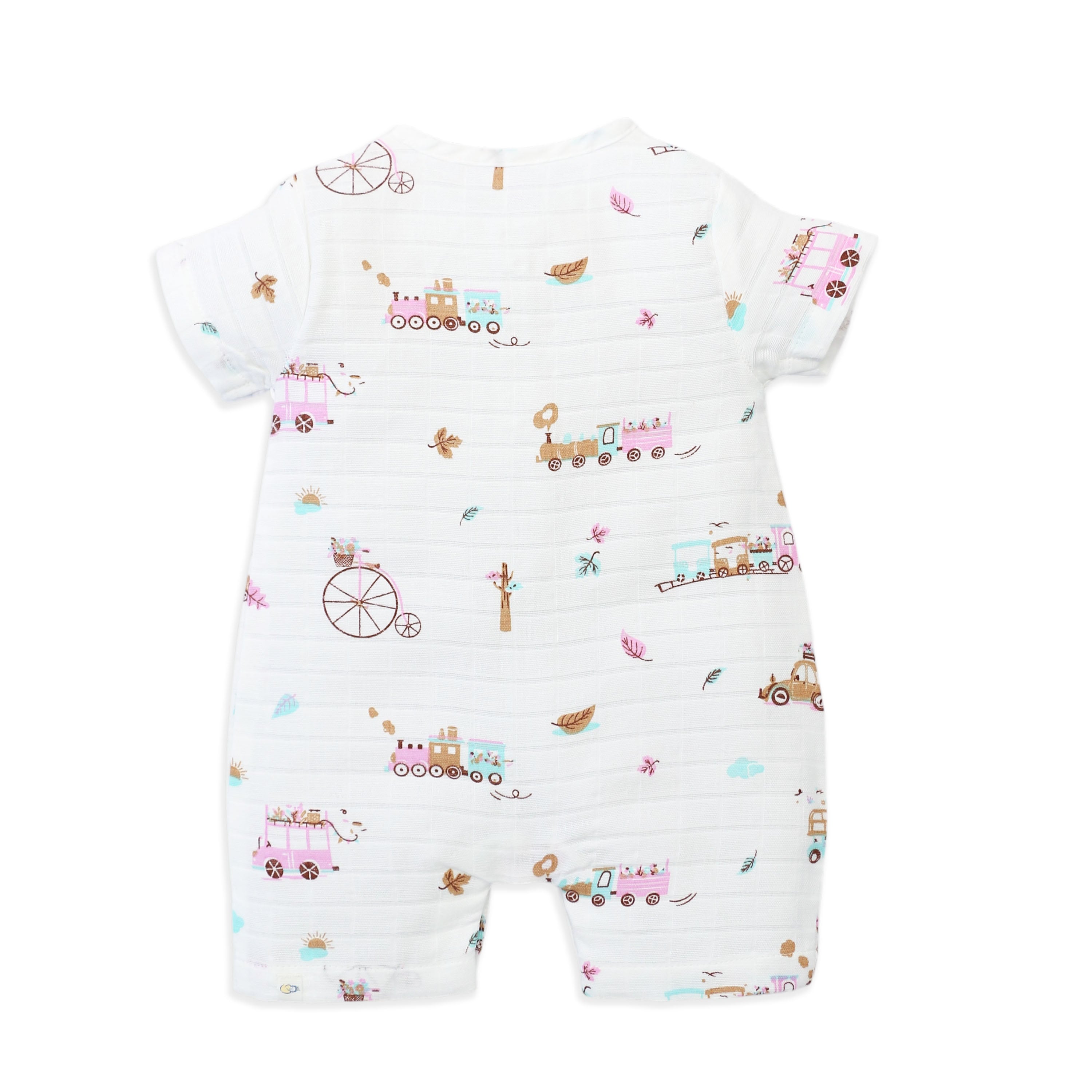 Muslin Baby Romper for 0-18 Months - Tiny Wheels & Wonders