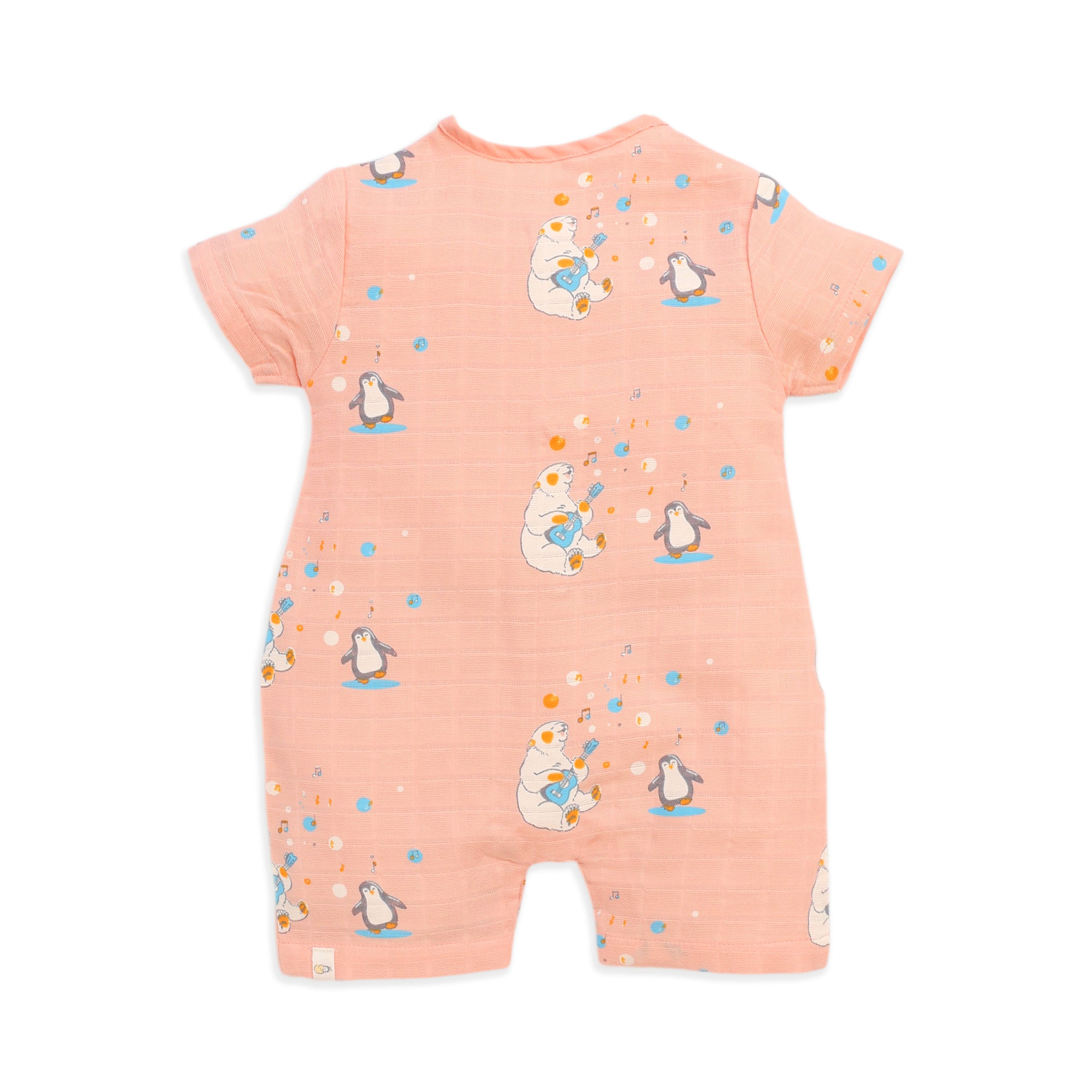 Muslin Baby Romper for 0-18 Months - Cub's First Concert