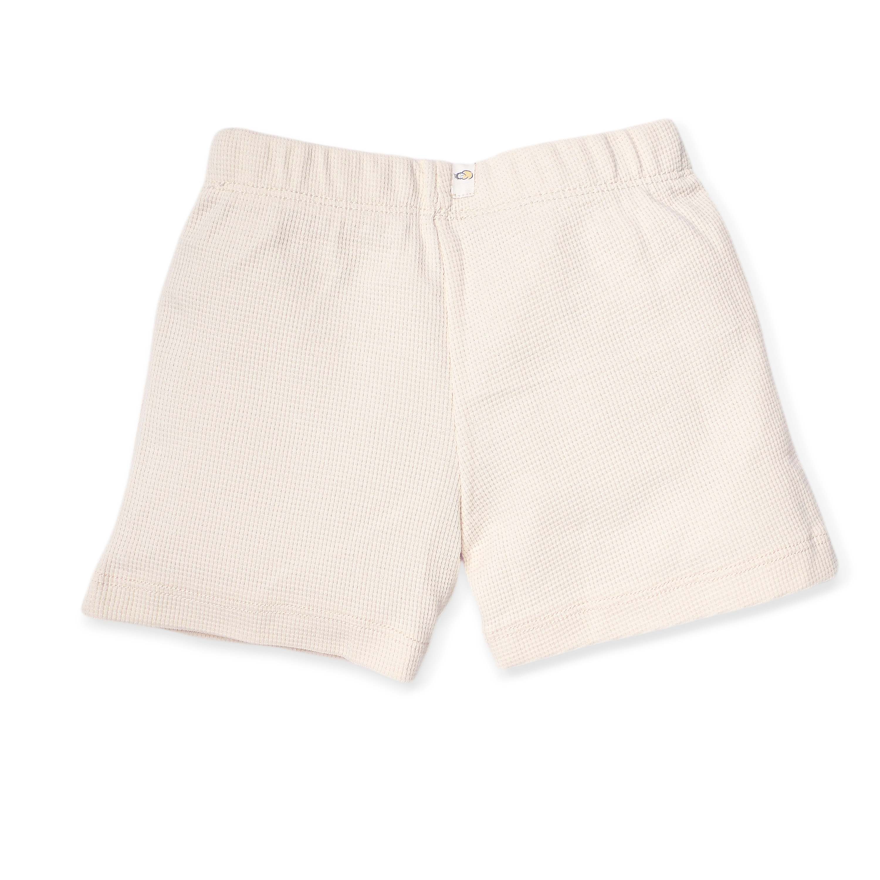 Waffle Cotton T-Shirt & Shorts Set for Kids (1–4 Years)