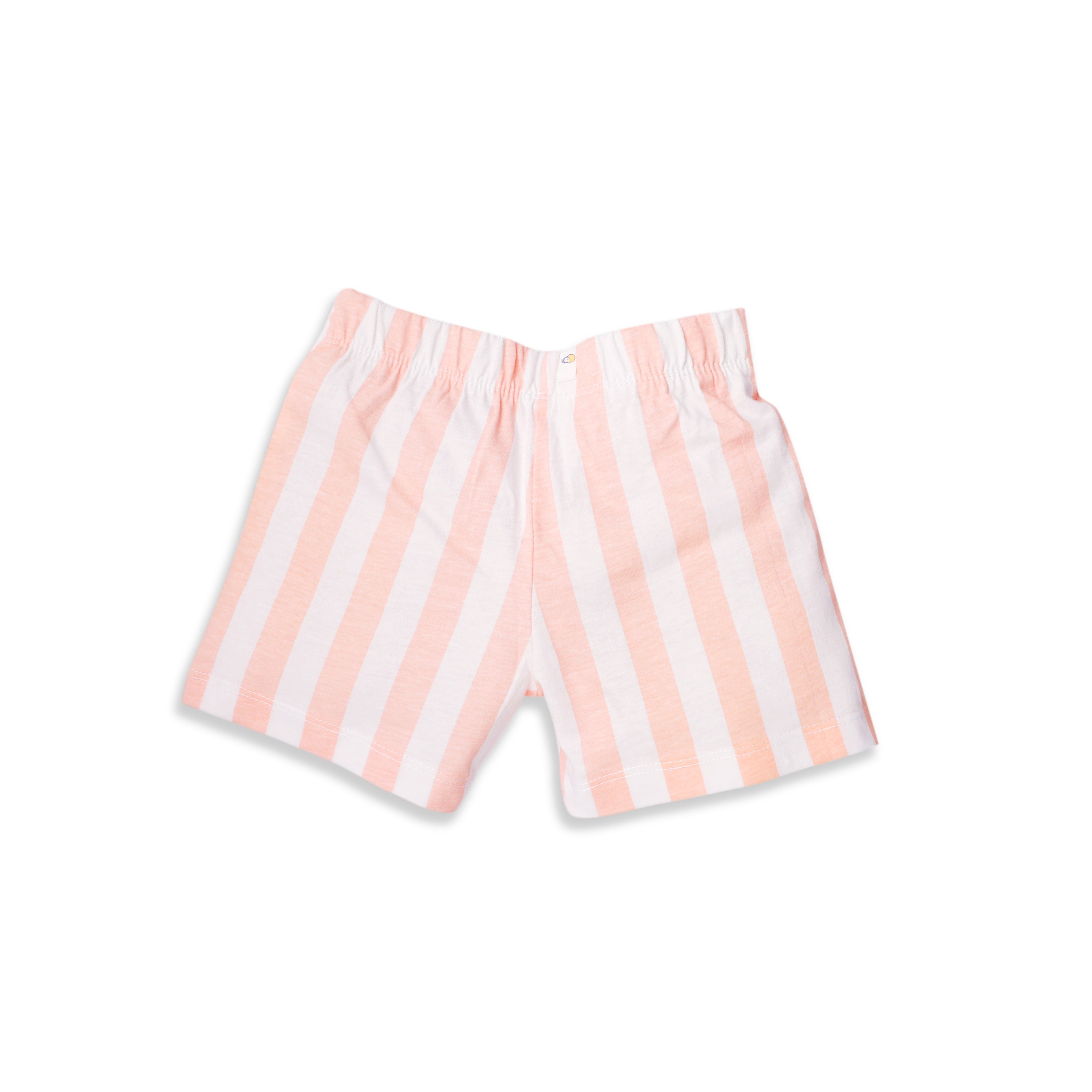 Striped Cotton T-Shirt & Shorts Set for Kids (1–4 Years) – Soft Summer Co-ord Outfit