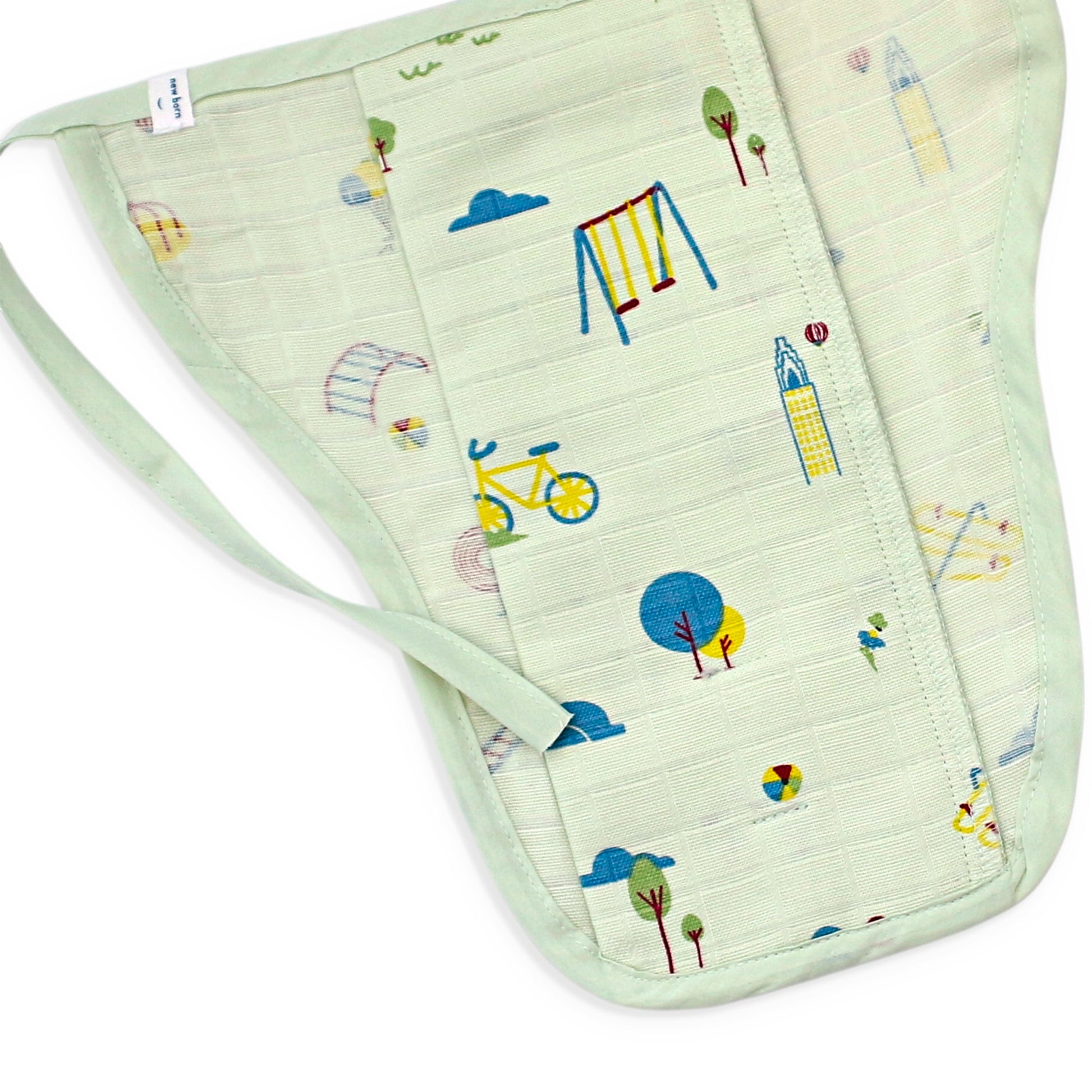 newborn baby bib cotton tie up feeding bib soft infant drool bib