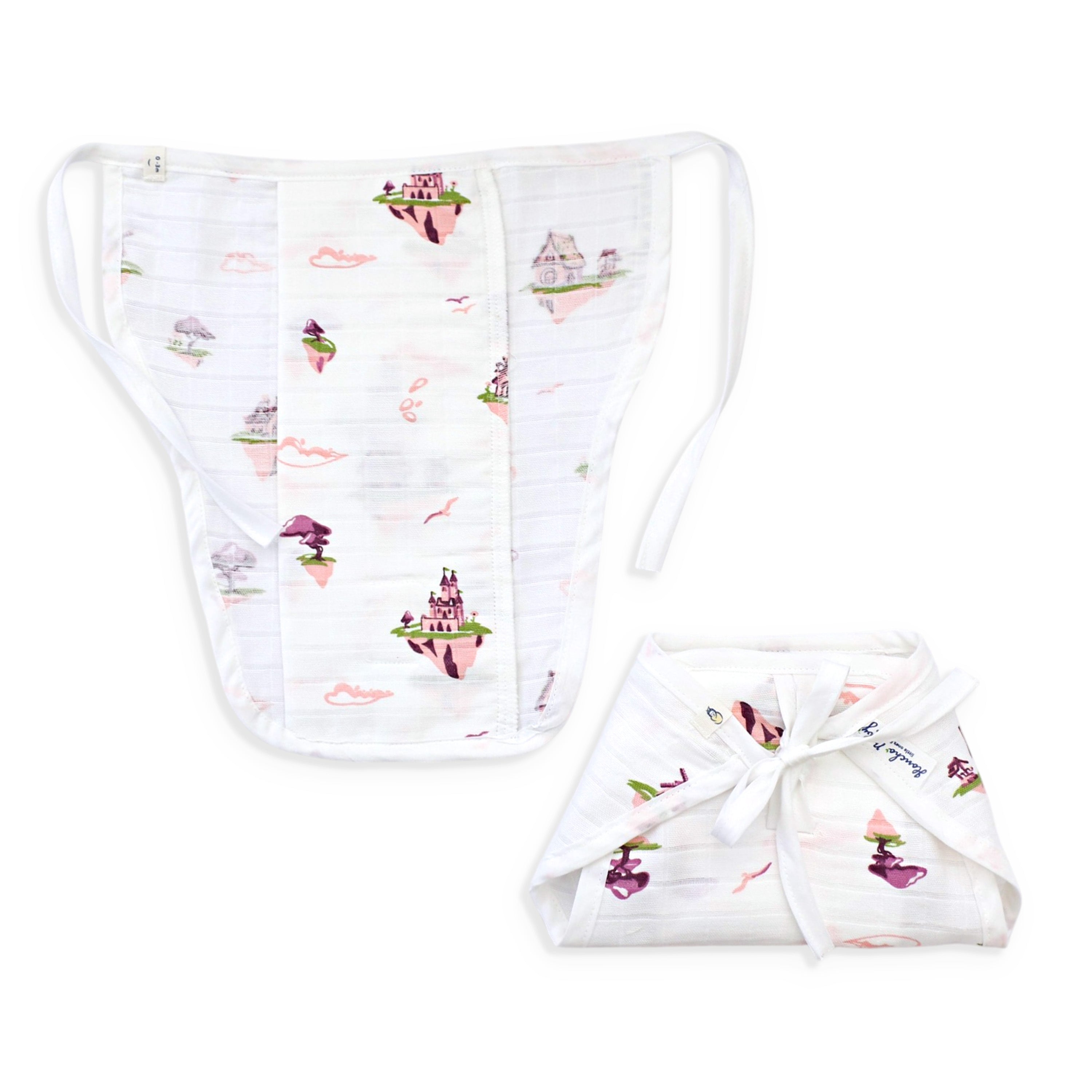 Reusable Muslin Nappies Pack of 3 (Newborn - 0-3 months) - Dream, Dive & Play Combo