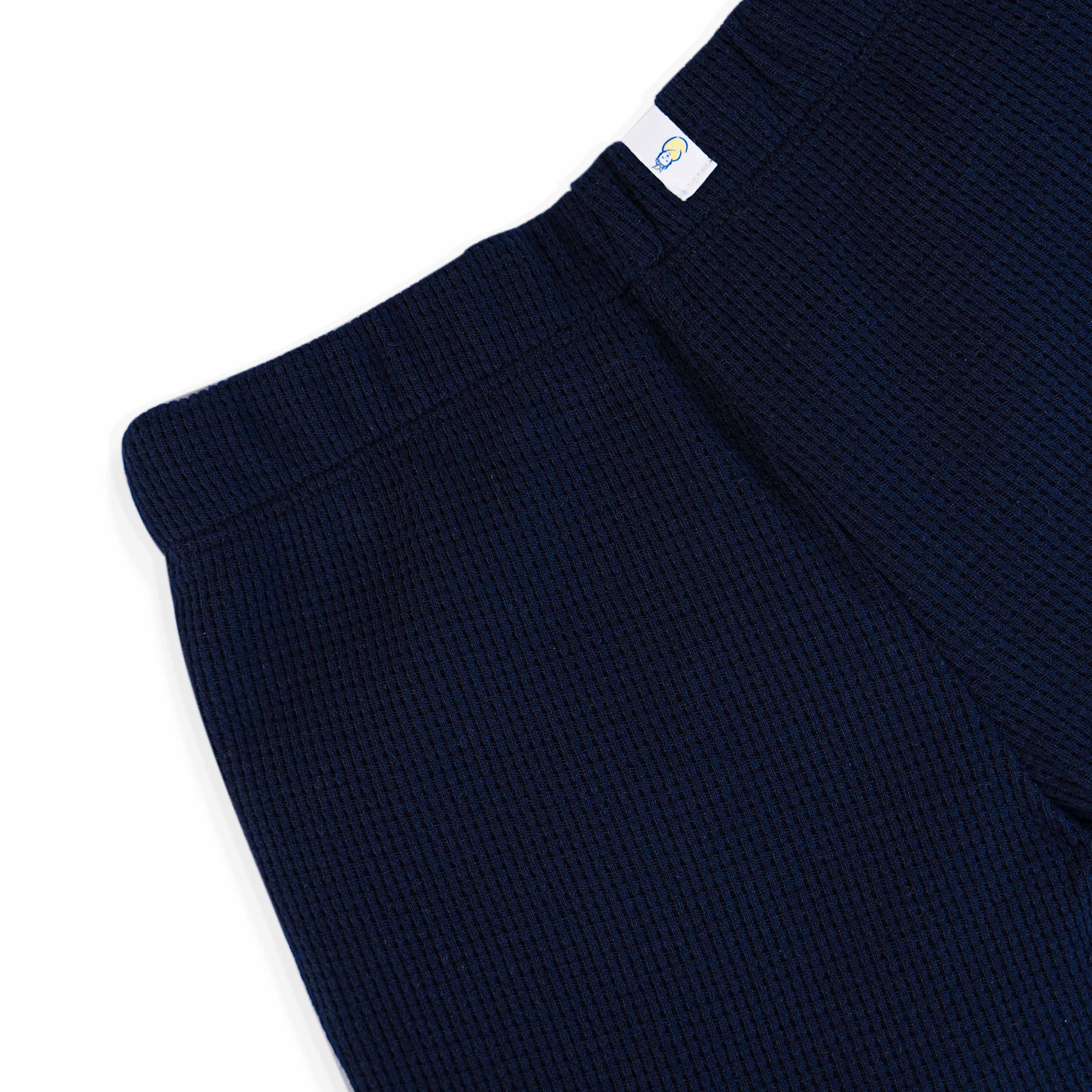 Waffle Cotton T-Shirt & Shorts Set for Kids (1–4 Years)