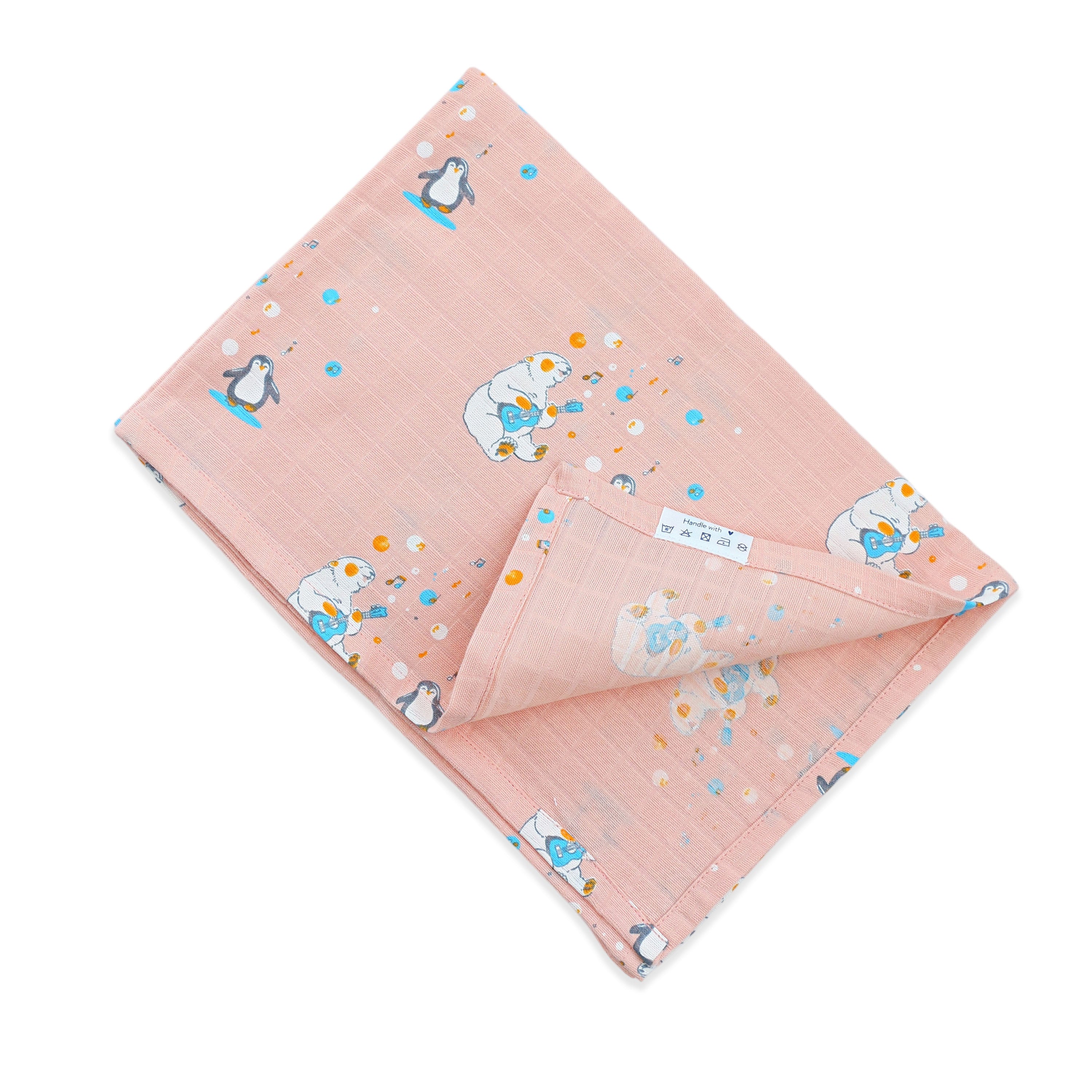 Muslin 100% Cotton Baby Towel (65 X 90 cms) 1 pack - Cub's First Concert