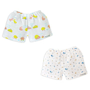 Muslin Unisex Shorts- Pack of 2  (3-4 Years)
